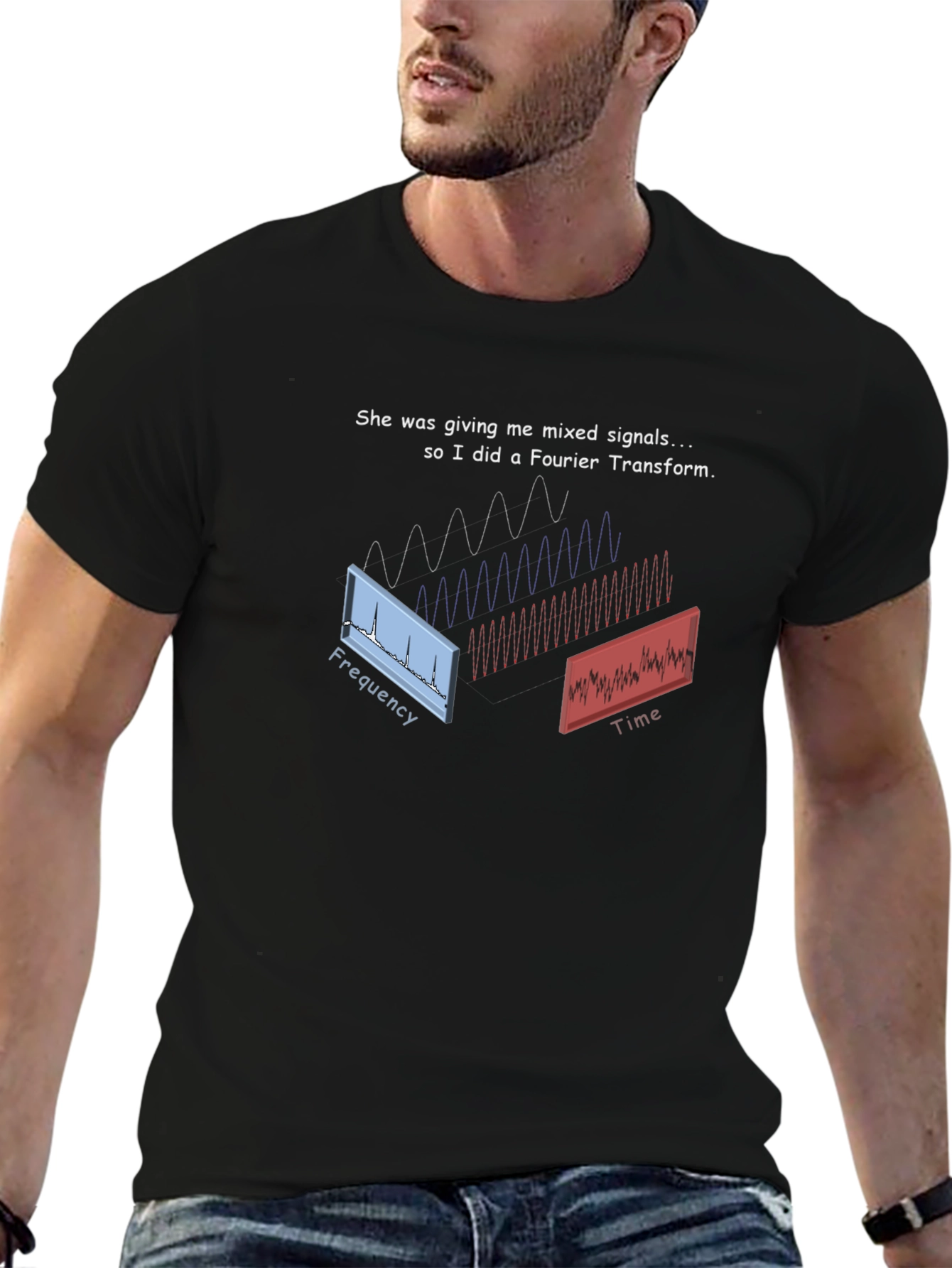 Fourier Transform T-Shirt - Mixed Signals Science Tee