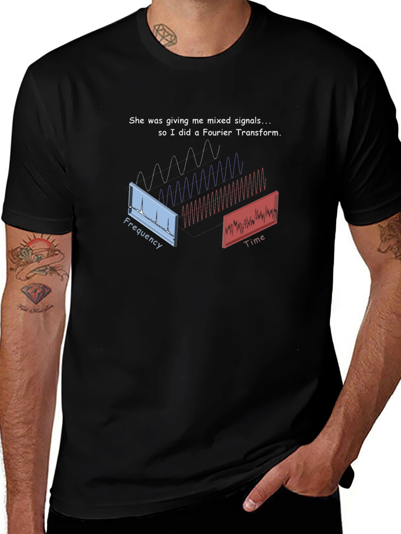 Fourier Transform T-Shirt - Mixed Signals Science Tee