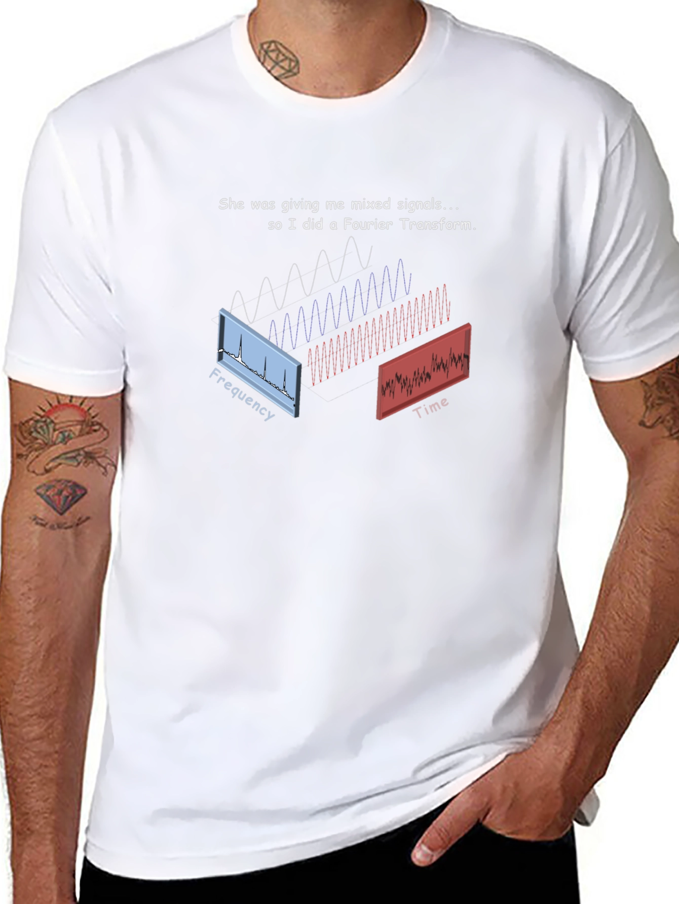 Fourier Transform T-Shirt - Mixed Signals Science Tee