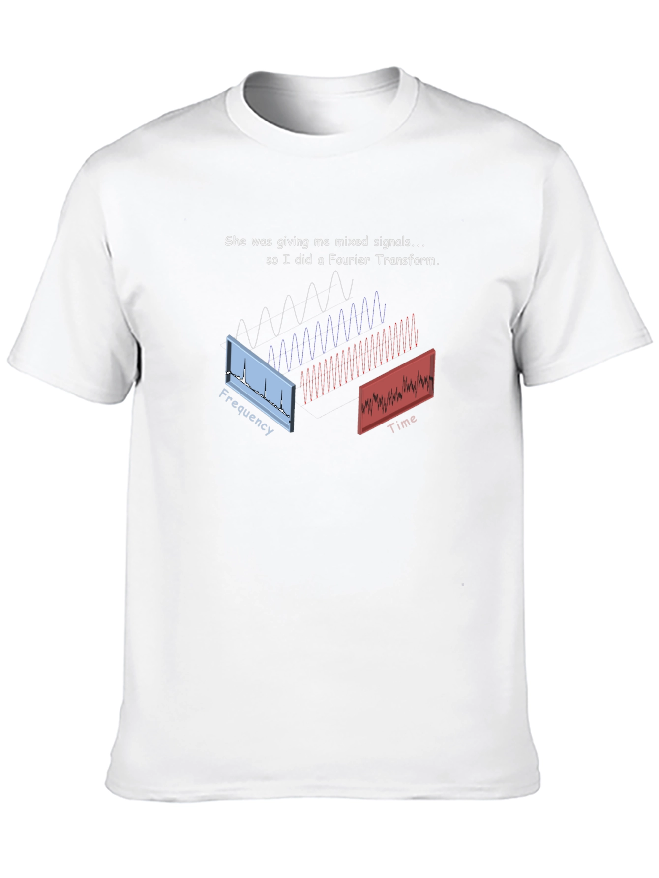 Fourier Transform T-Shirt - Mixed Signals Science Tee