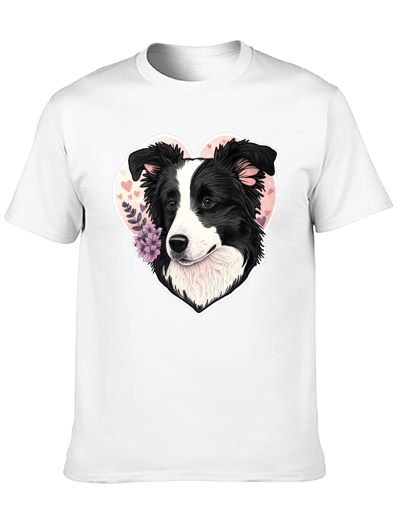 Border Collie Heart T-Shirt - Dog Lover Tee