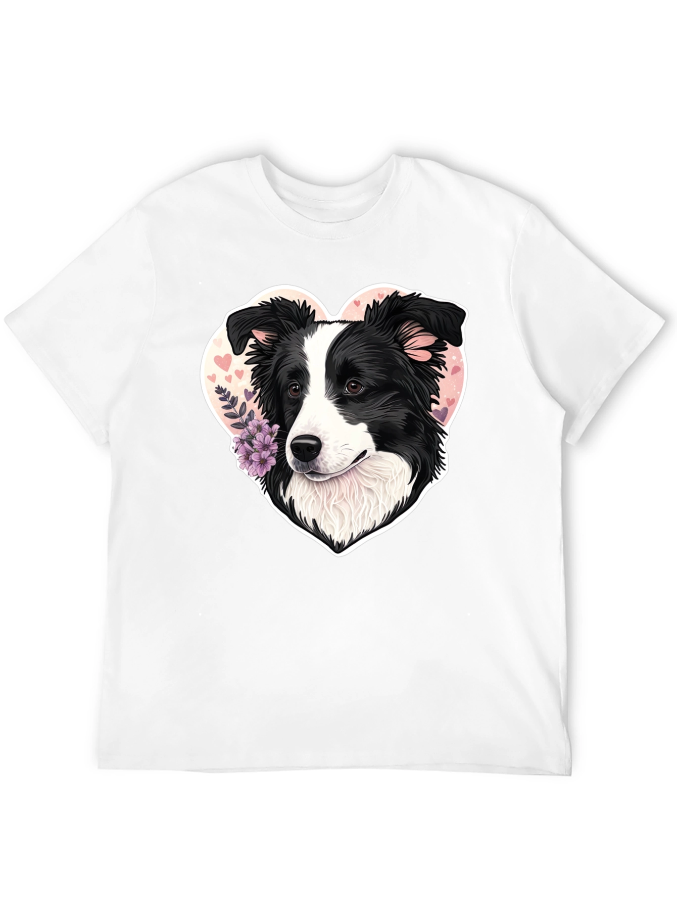 Border Collie Heart T-Shirt - Dog Lover Tee