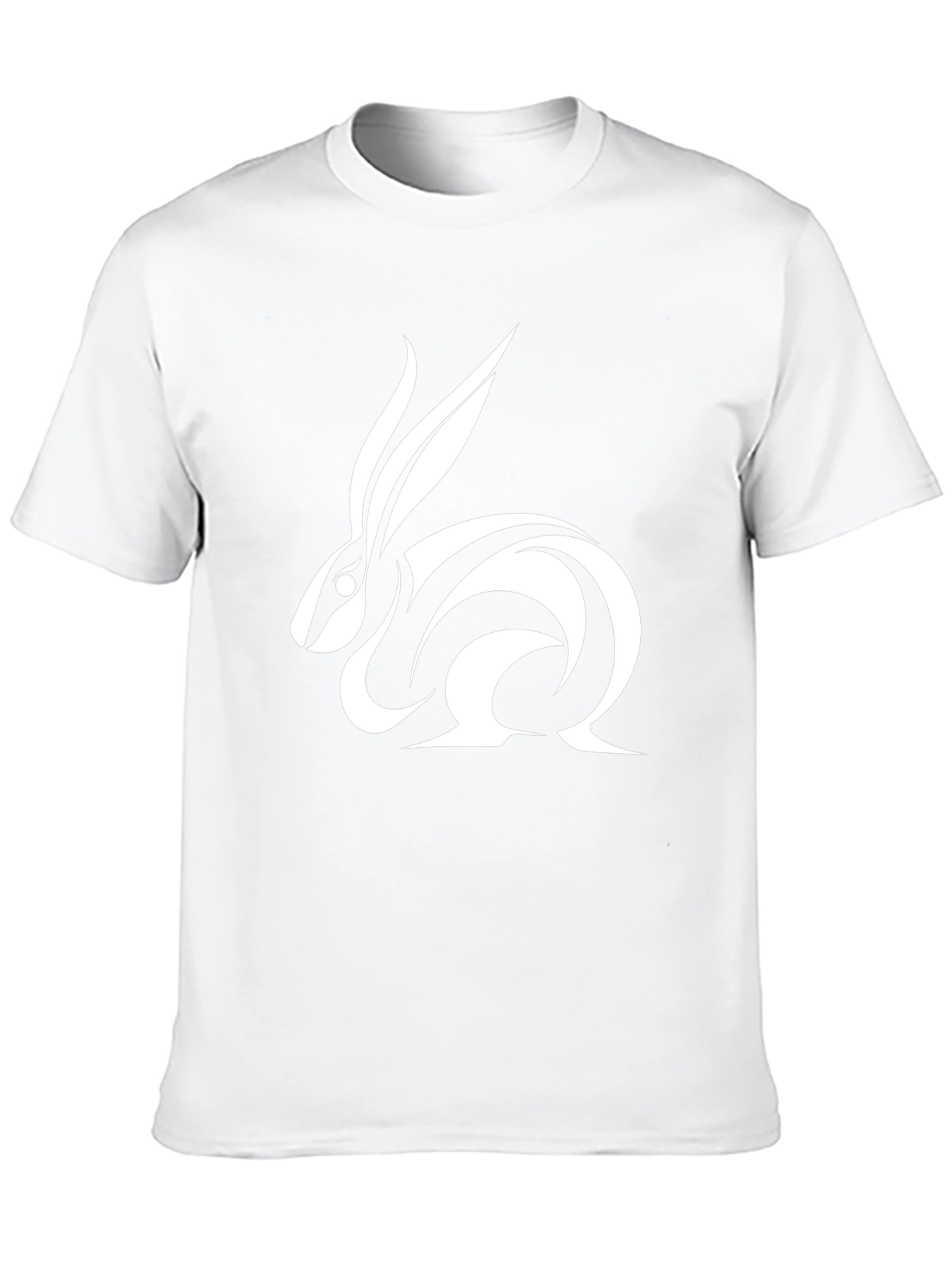 Tribal Rabbit Graphic Tee - Black