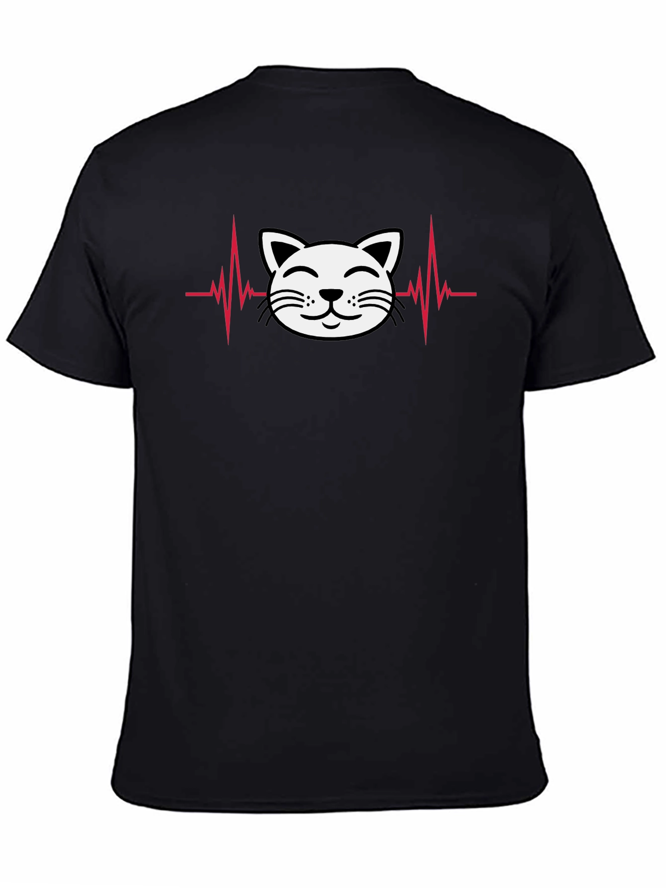 Cat Heartbeat T-Shirt - Cute & Stylish!