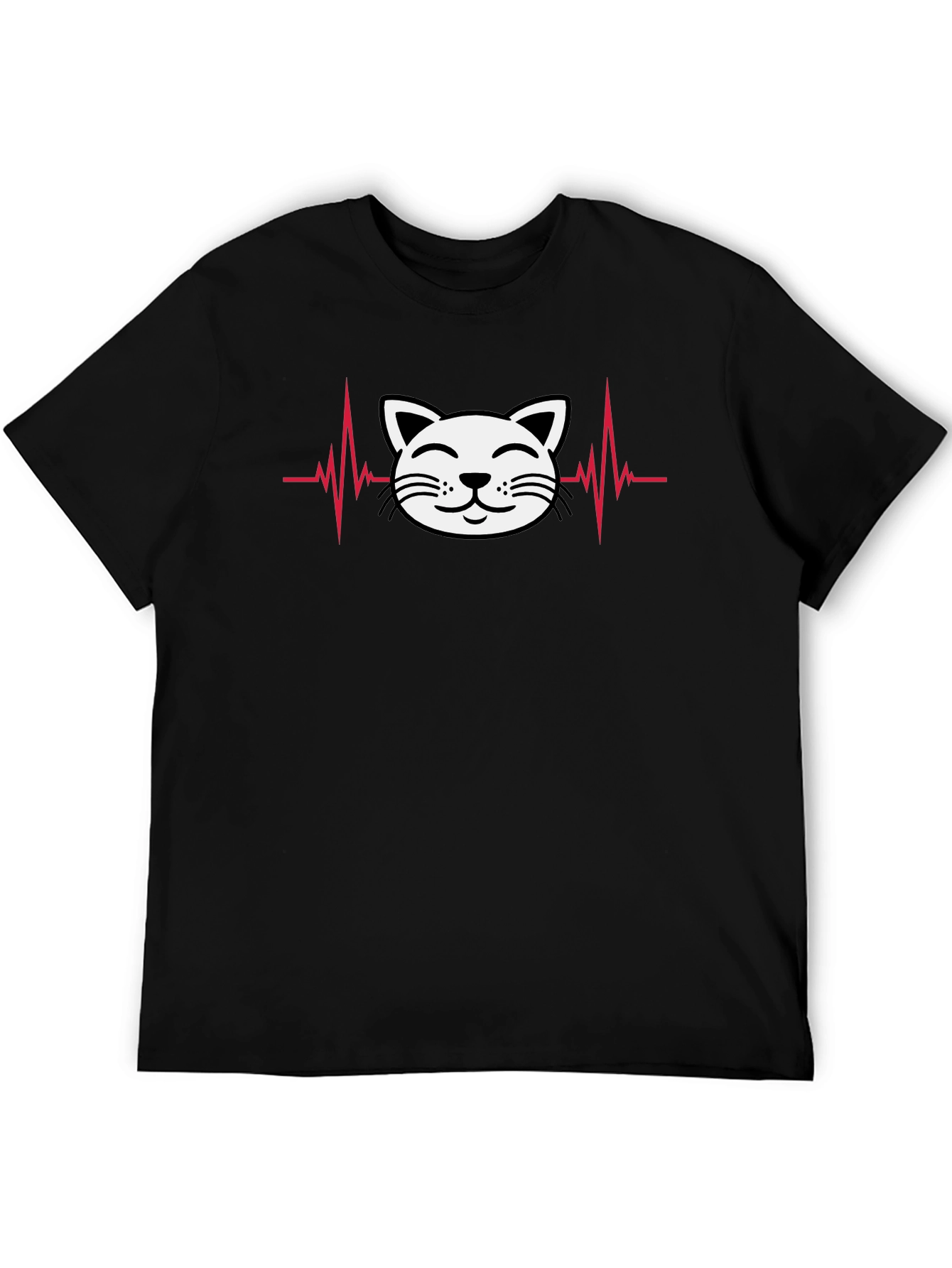 Cat Heartbeat T-Shirt - Cute & Stylish!