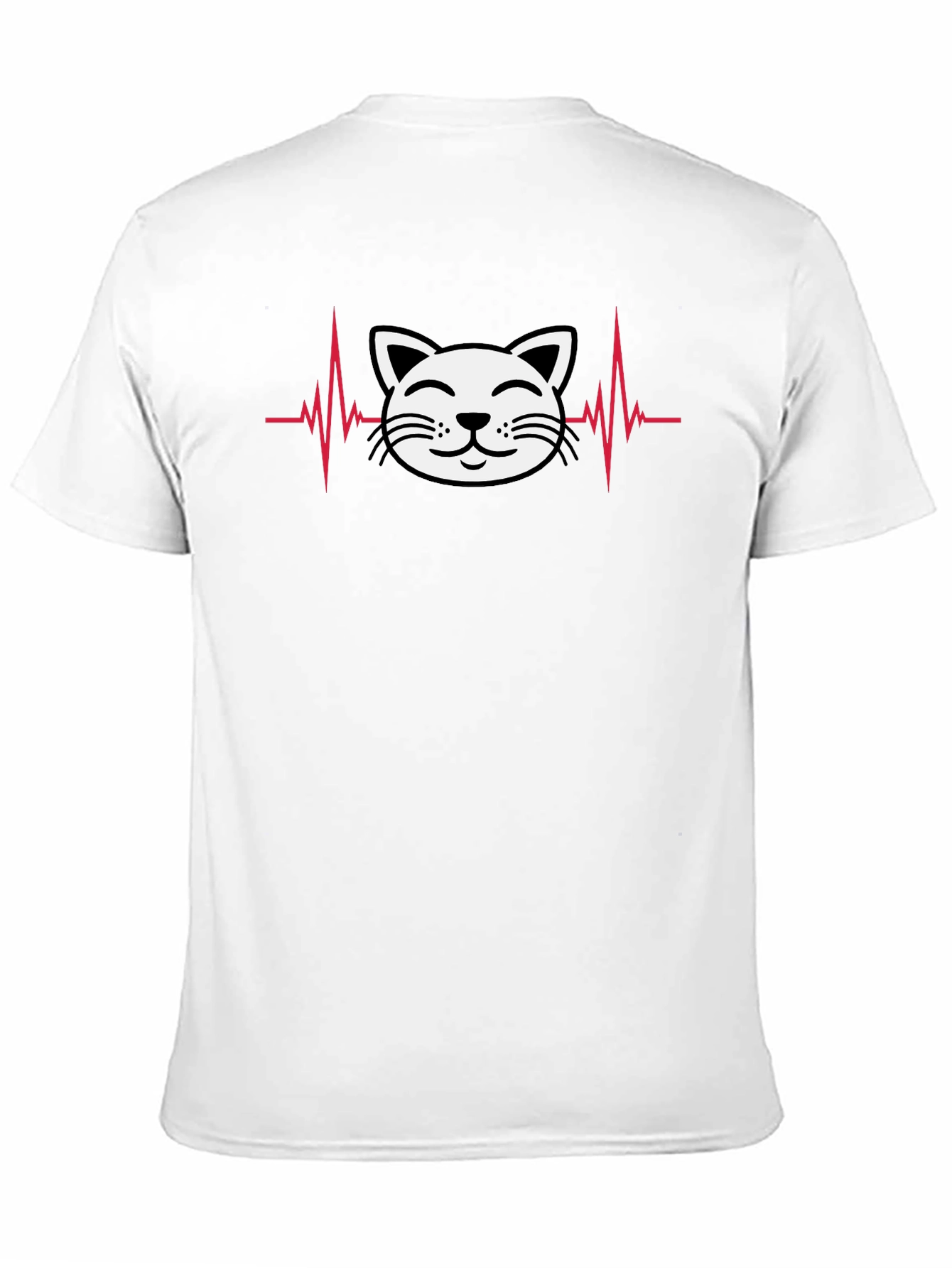 Cat Heartbeat T-Shirt - Cute & Stylish!