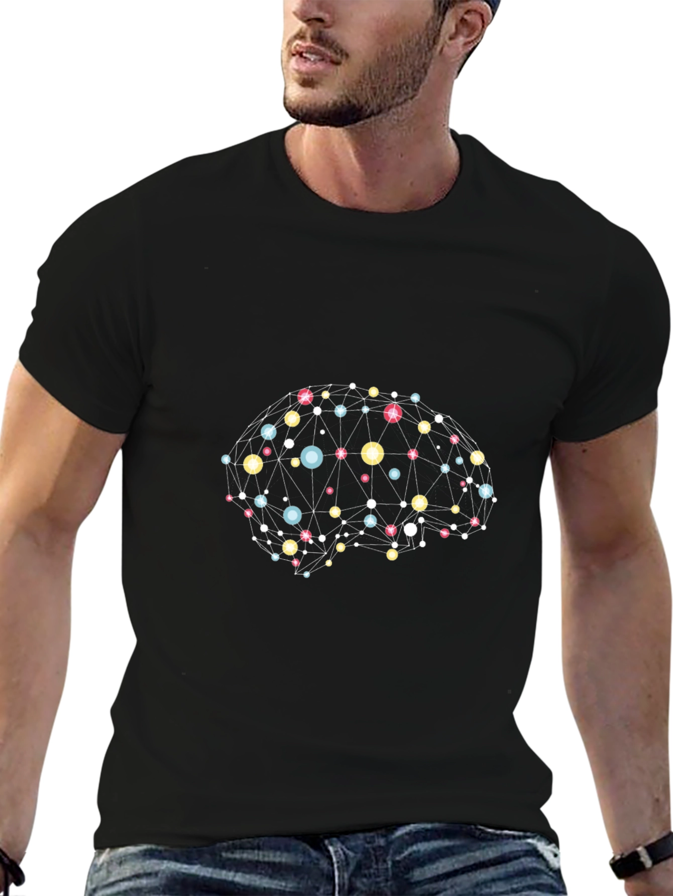 Connected Brain T-Shirt - Abstract Design
