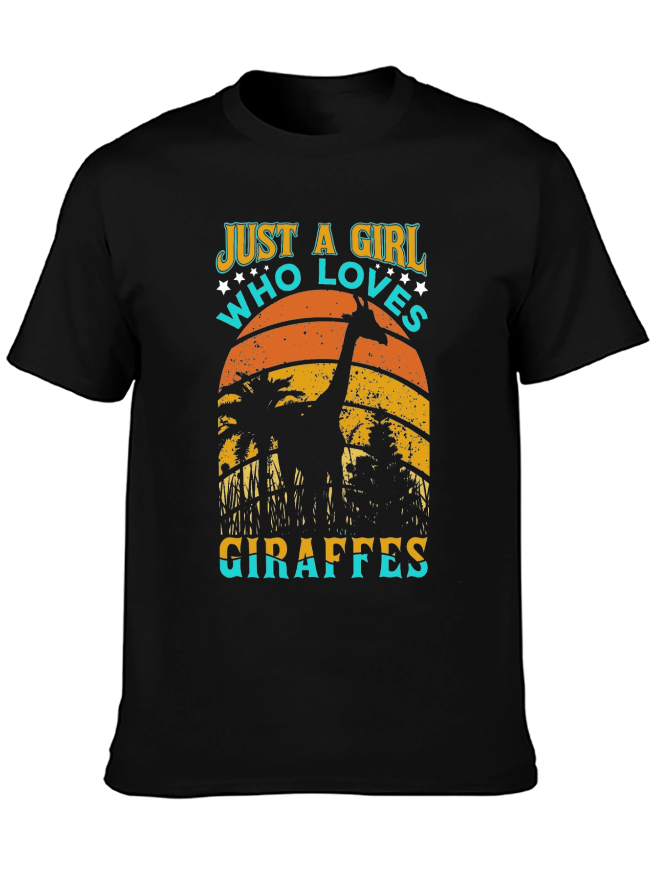 Girl Who Loves Giraffes T-Shirt