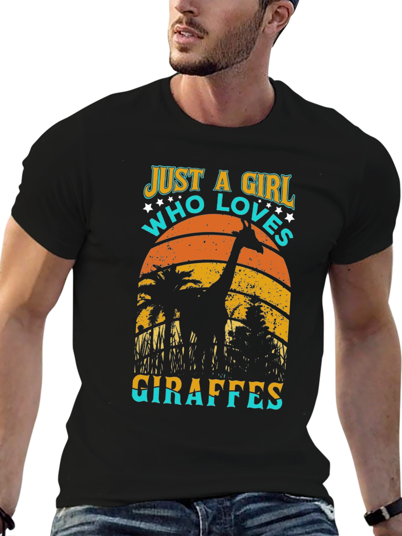 Girl Who Loves Giraffes T-Shirt