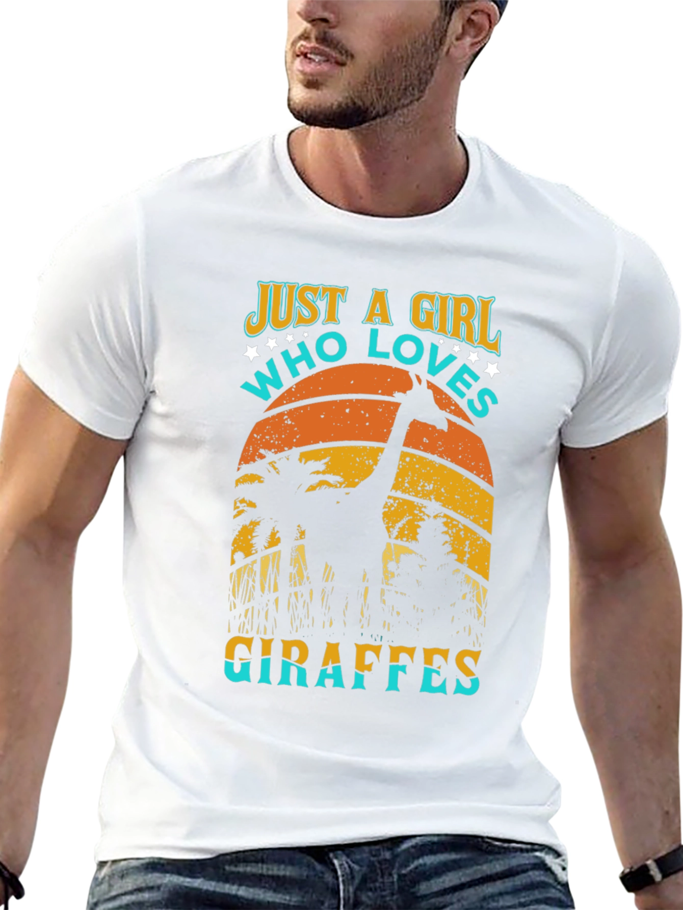 Girl Who Loves Giraffes T-Shirt