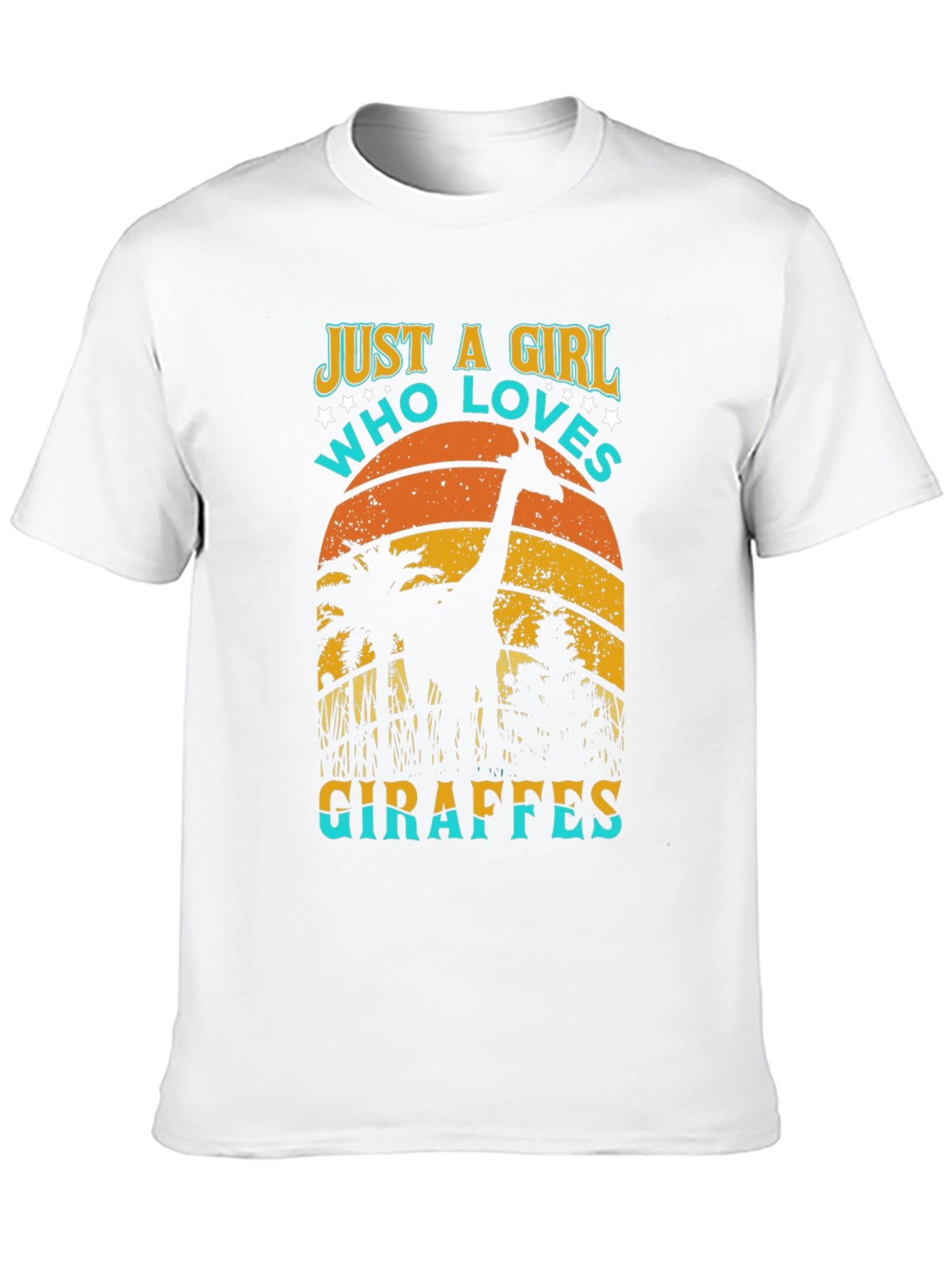 Girl Who Loves Giraffes T-Shirt