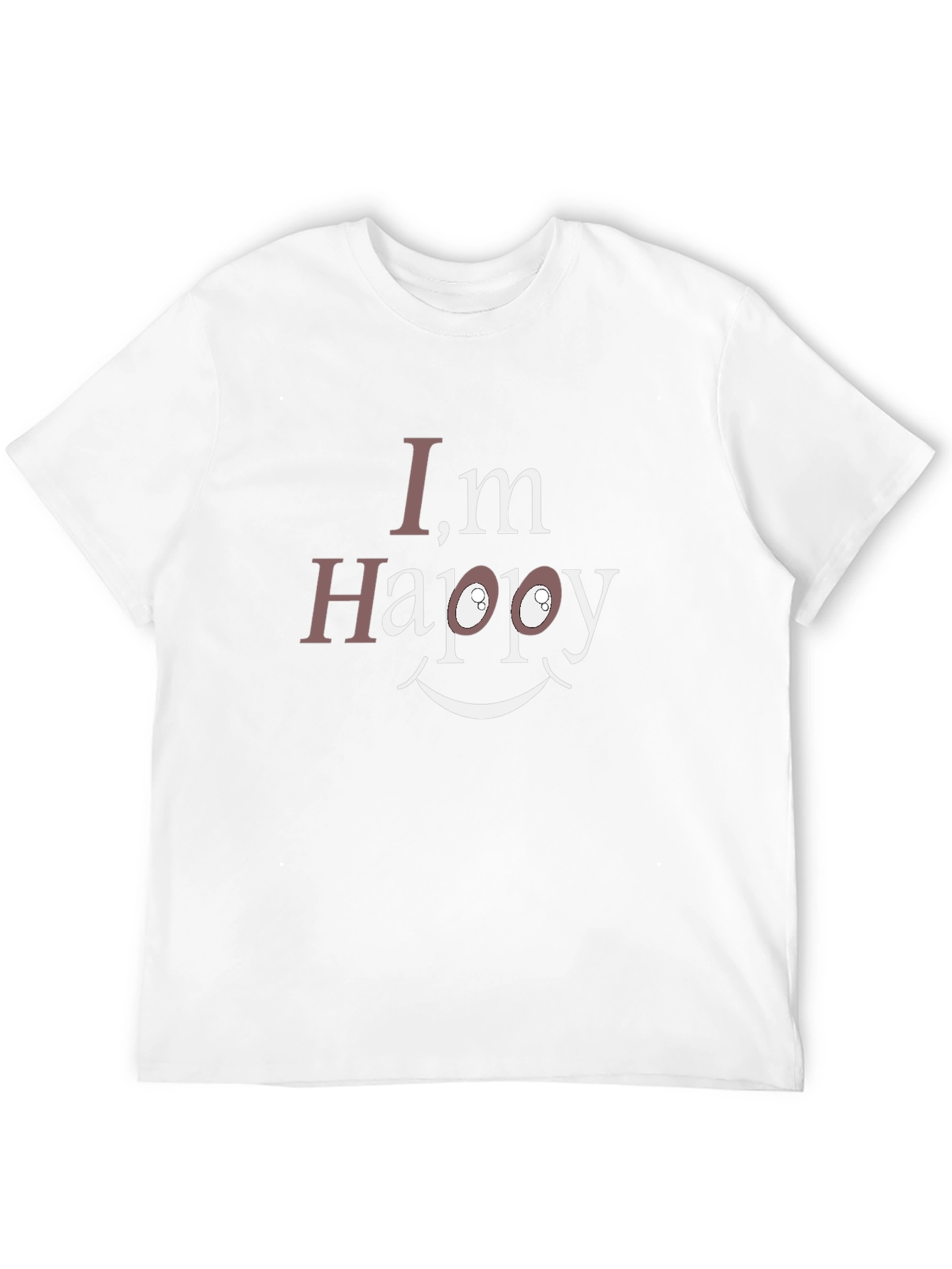 Im Happy Graphic T-Shirt - Black Cotton Tee