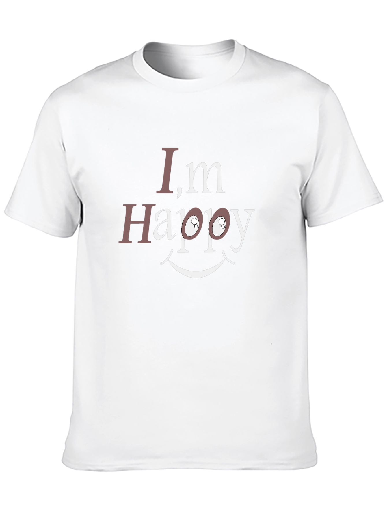 Im Happy Graphic T-Shirt - Black Cotton Tee