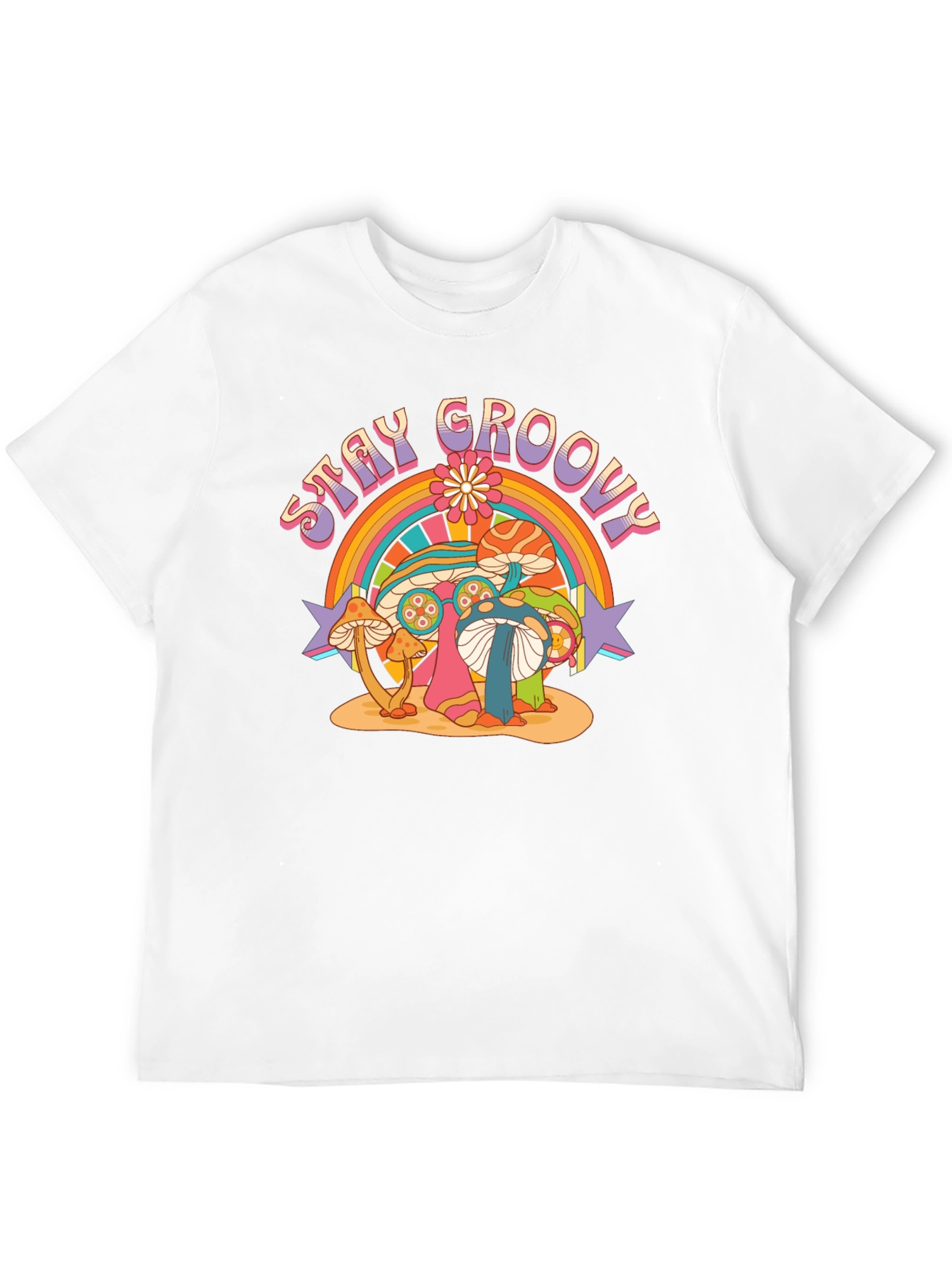 Stay Groovy Mushroom Graphic Tee