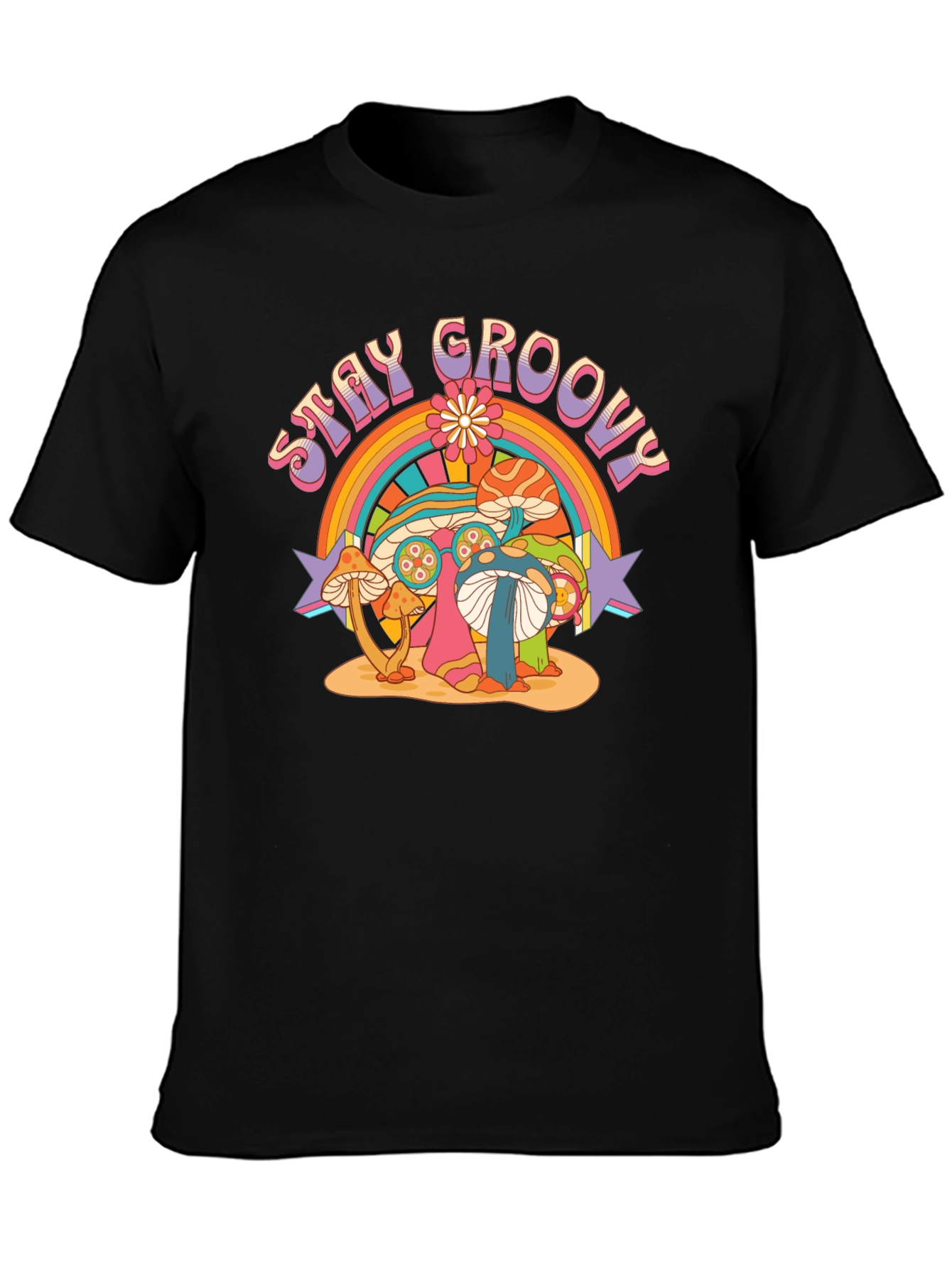 Stay Groovy Mushroom Graphic Tee