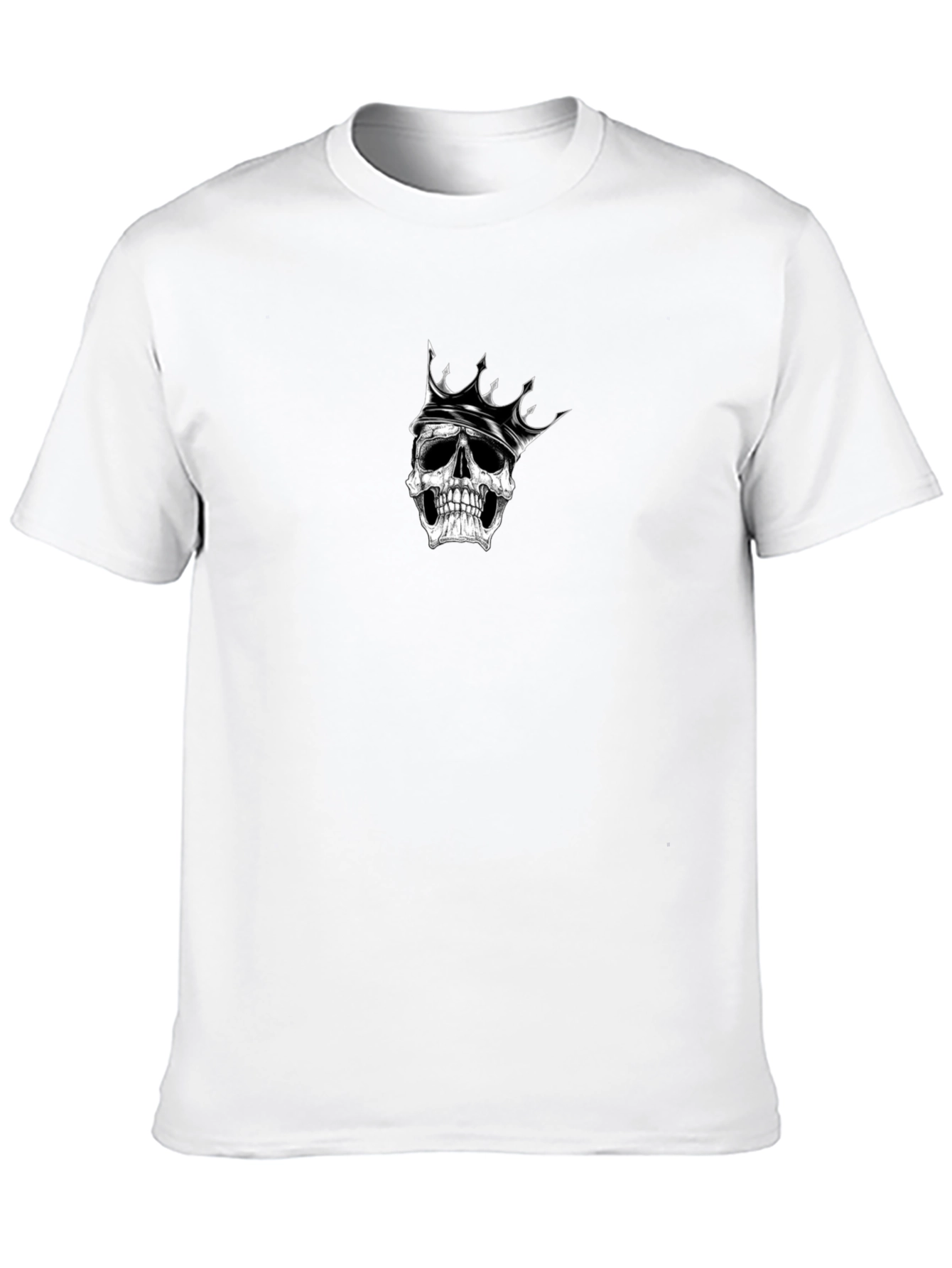 Skull King Graphic Tee - Black Cotton T-Shirt