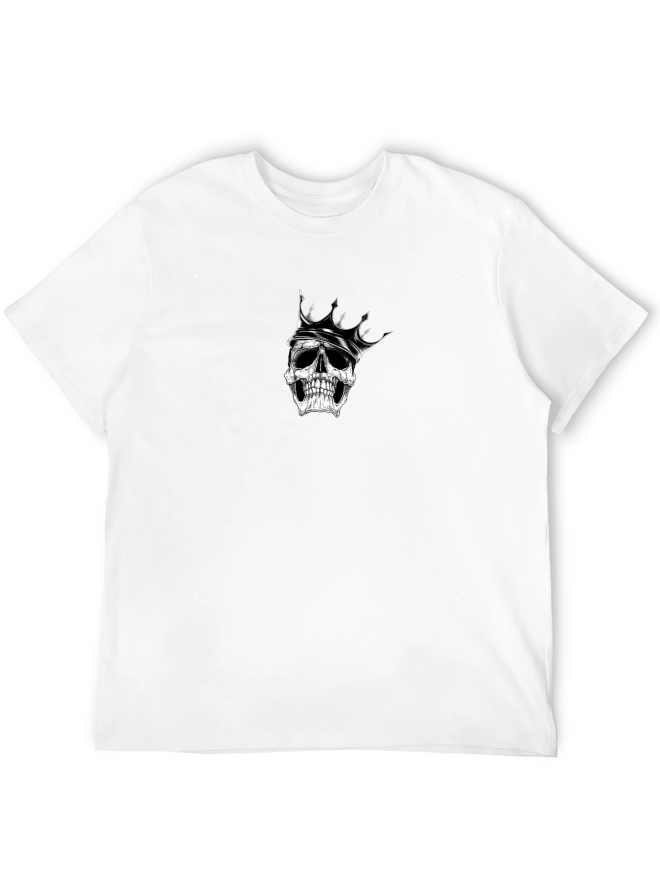 Skull King Graphic Tee - Black Cotton T-Shirt