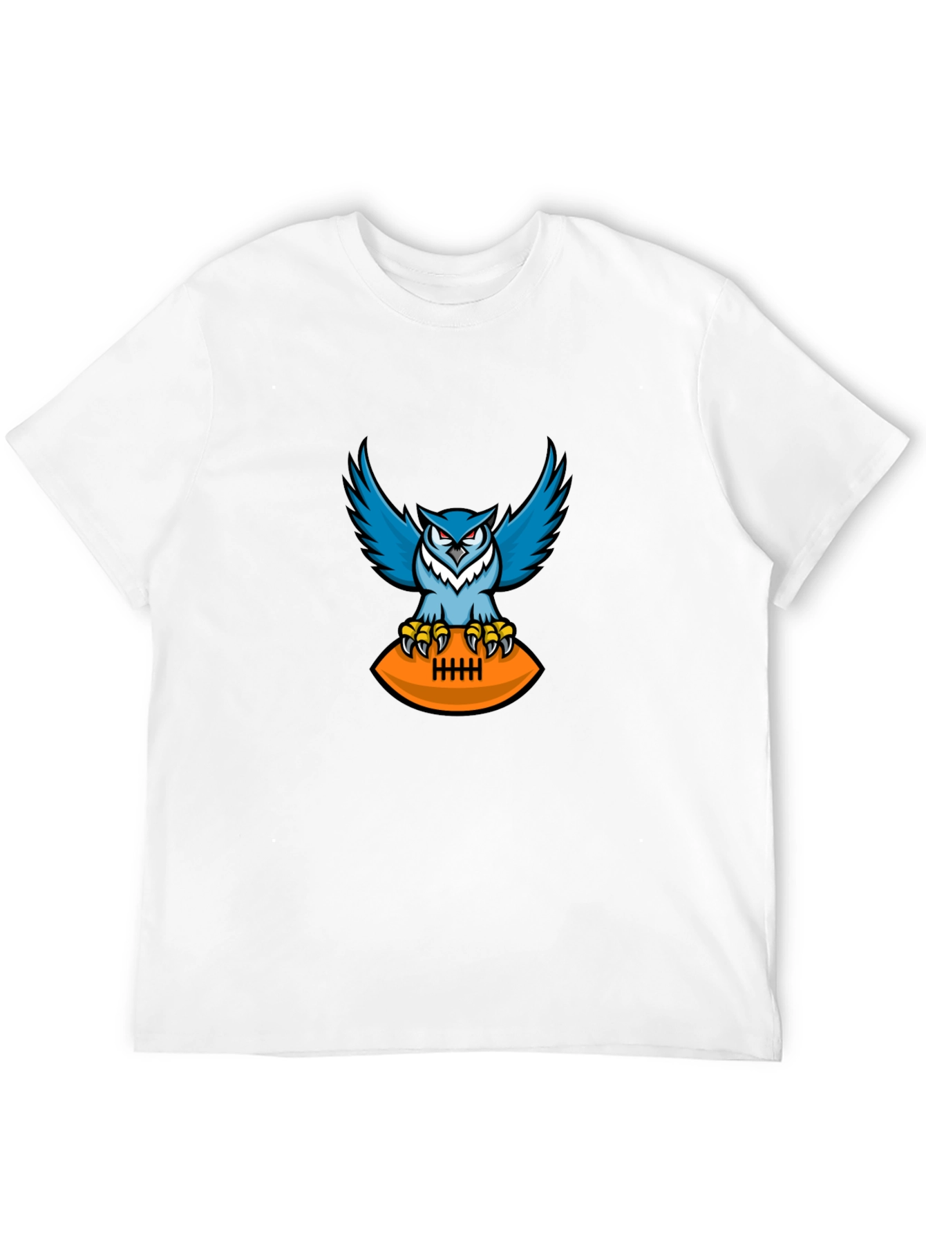 Owl Football Graphic Tee - Mens Black T-Shirt