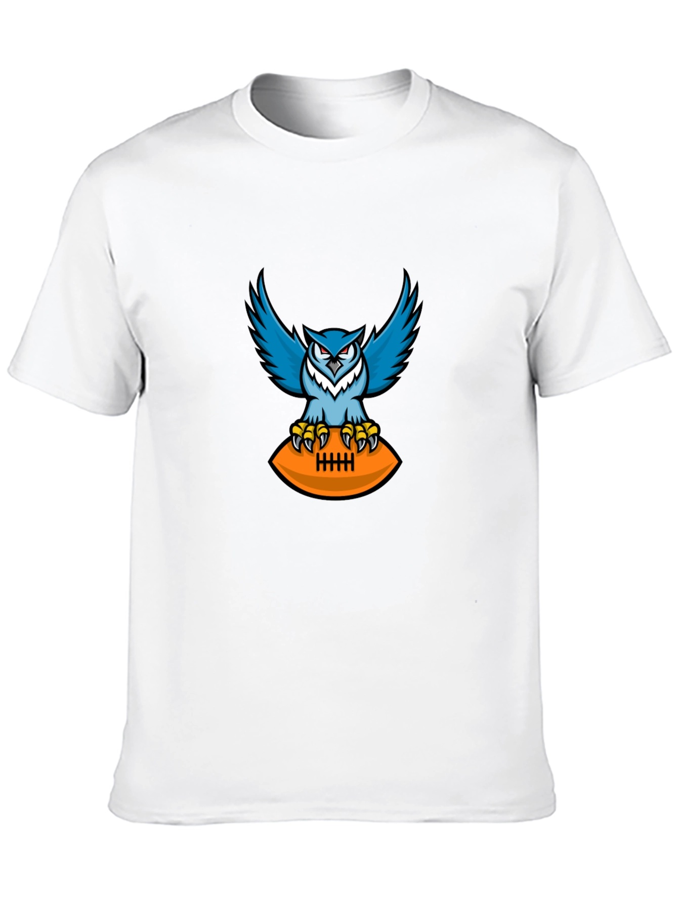 Owl Football Graphic Tee - Mens Black T-Shirt