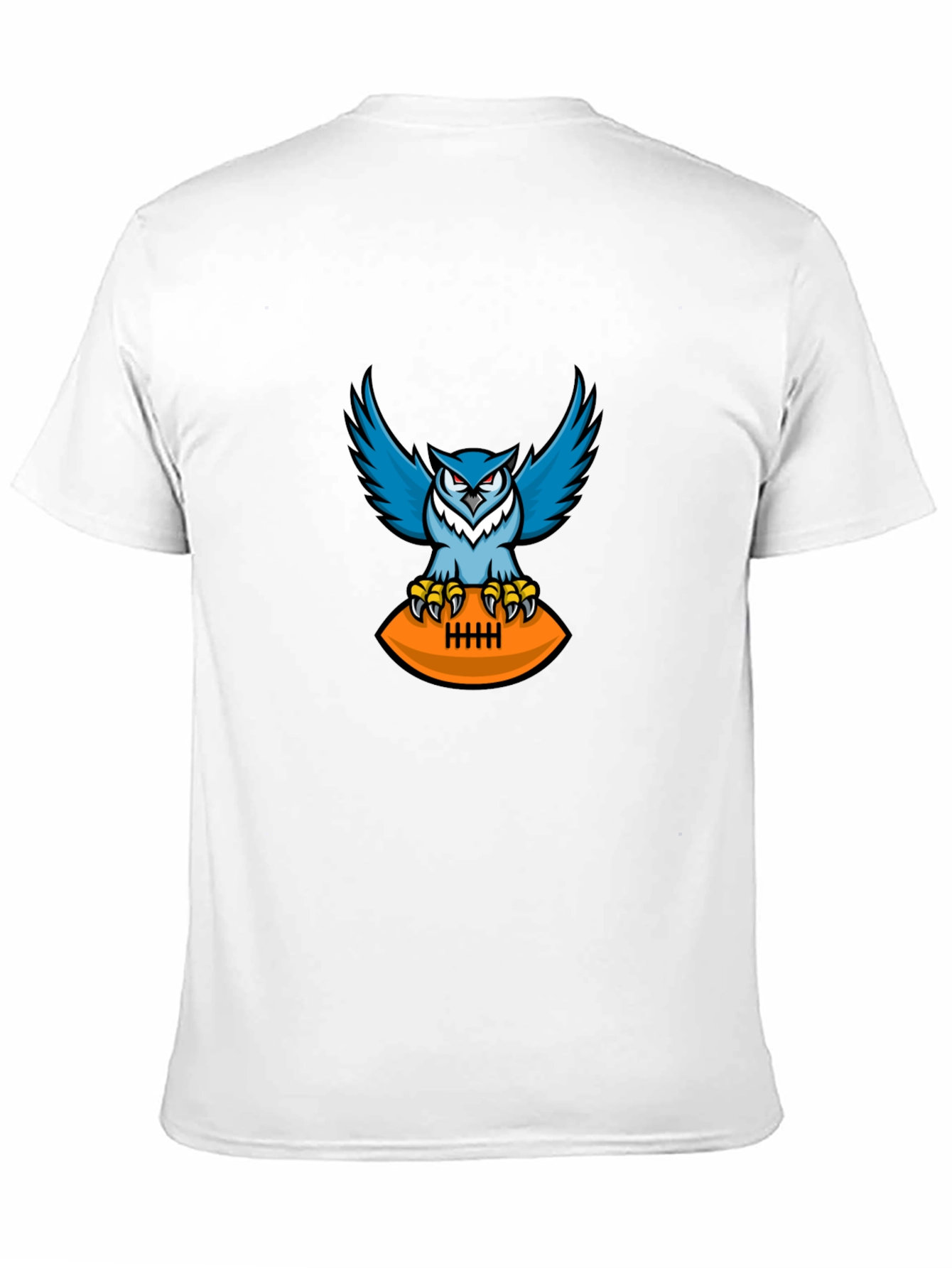 Owl Football Graphic Tee - Mens Black T-Shirt