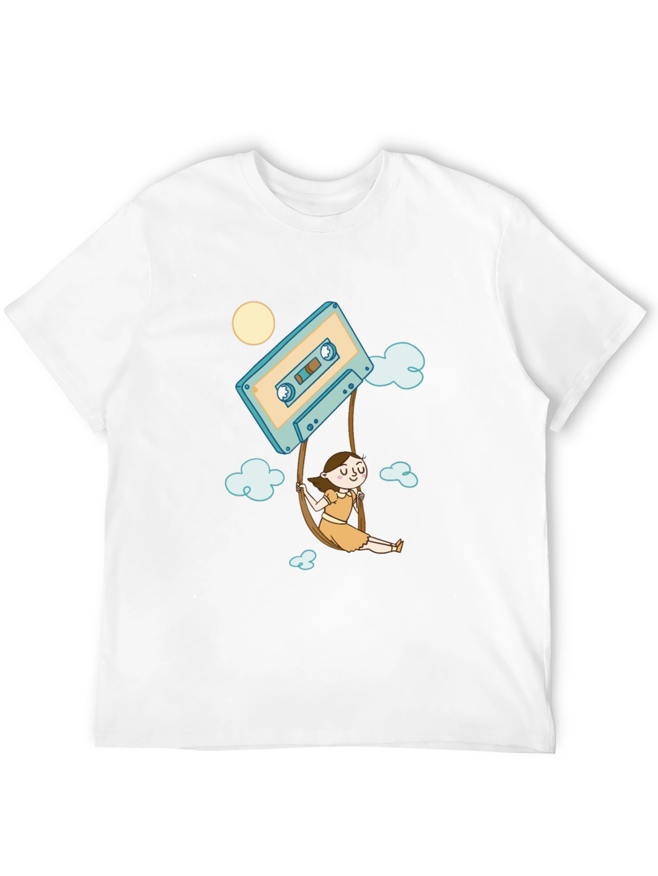 Cassette Tape Swing T-Shirt - Retro Style