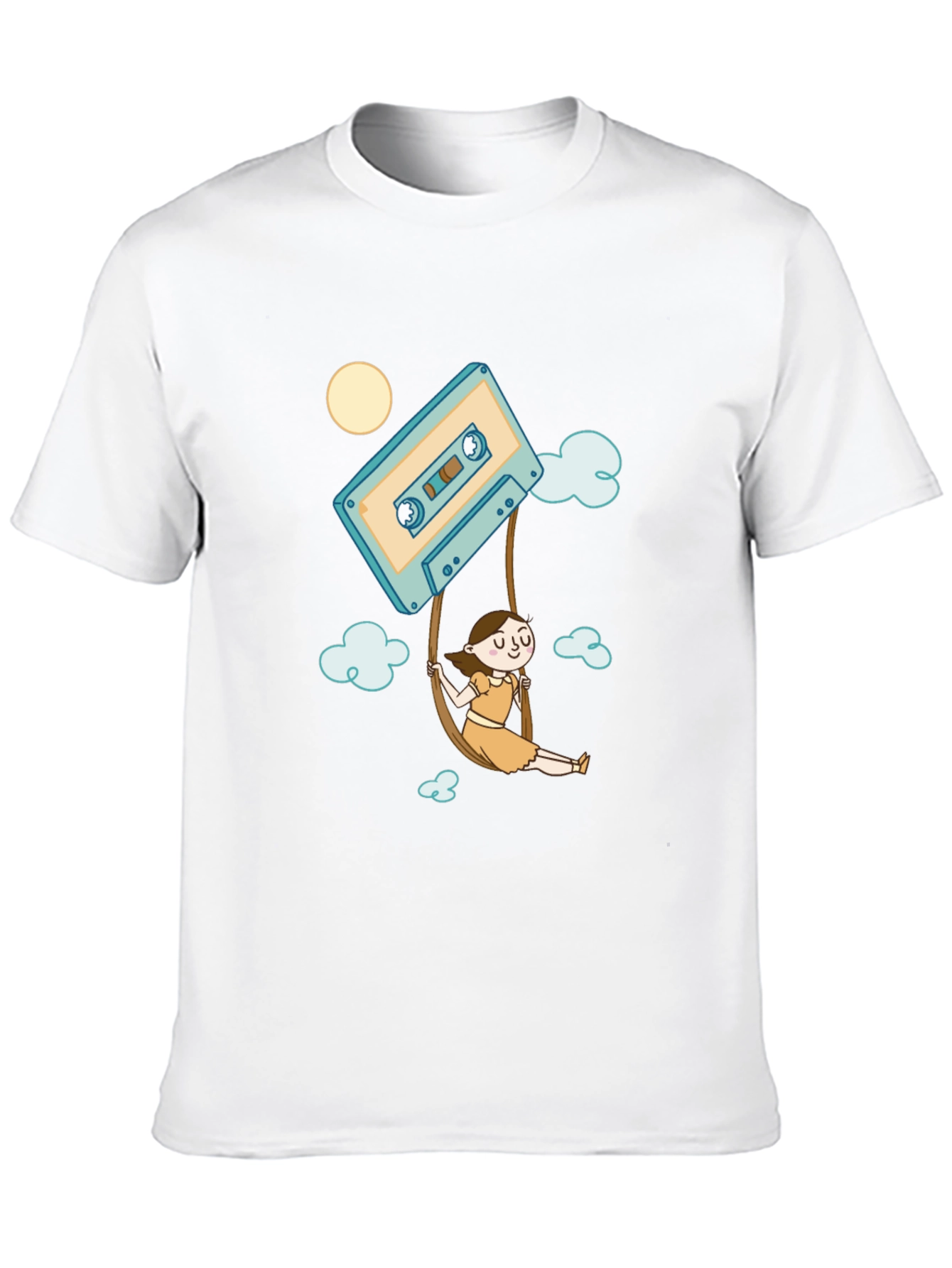 Cassette Tape Swing T-Shirt - Retro Style