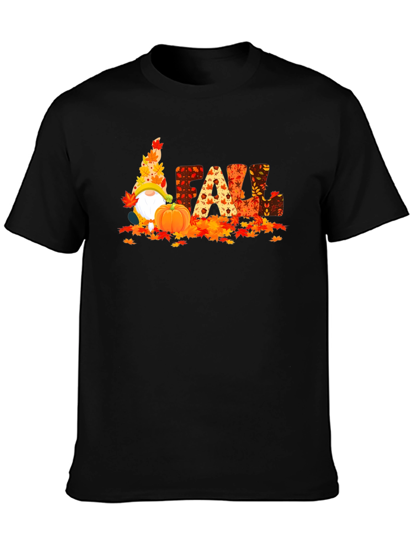 Fall Gnomes Graphic Tee - Autumn Harvest Shirt