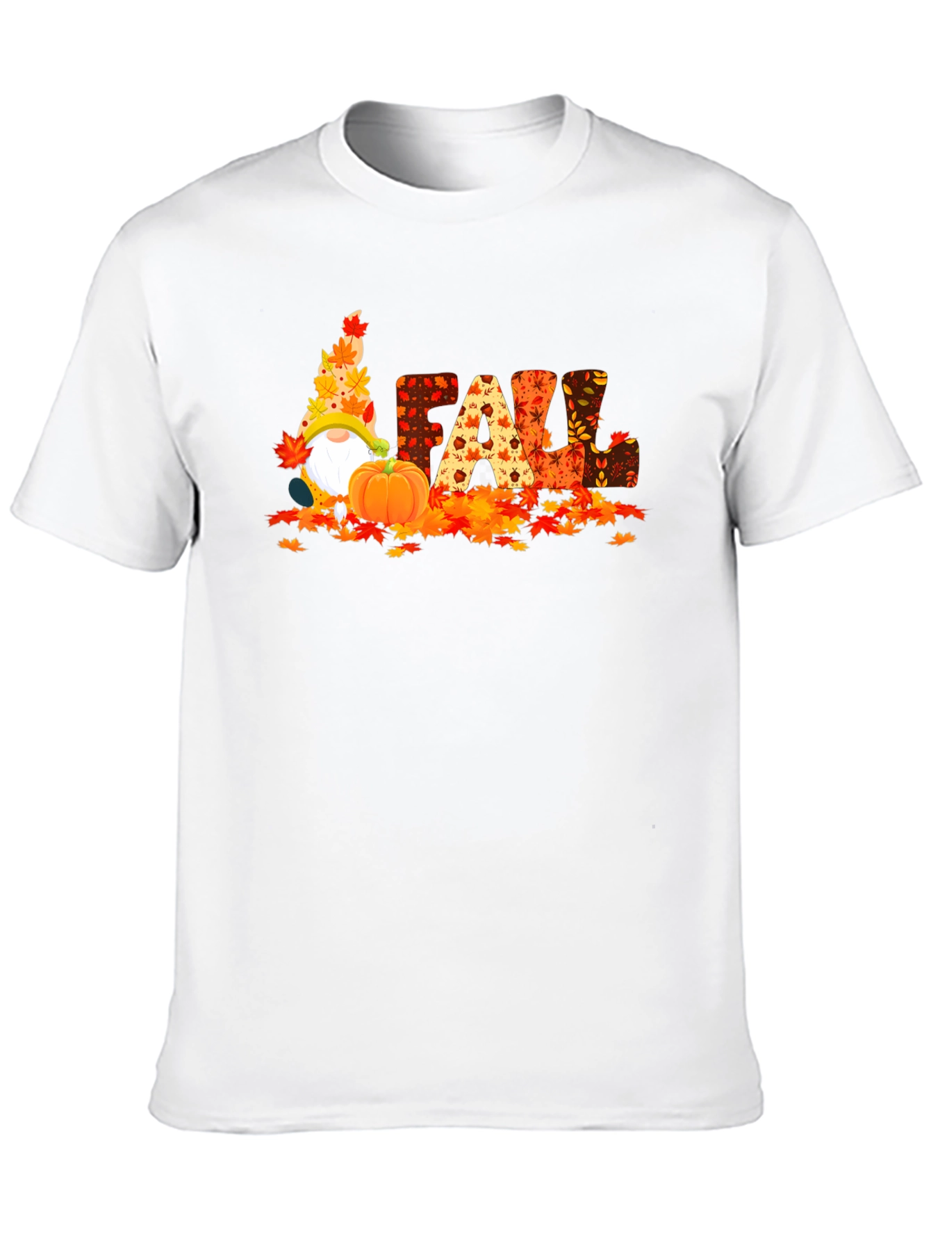 Fall Gnomes Graphic Tee - Autumn Harvest Shirt