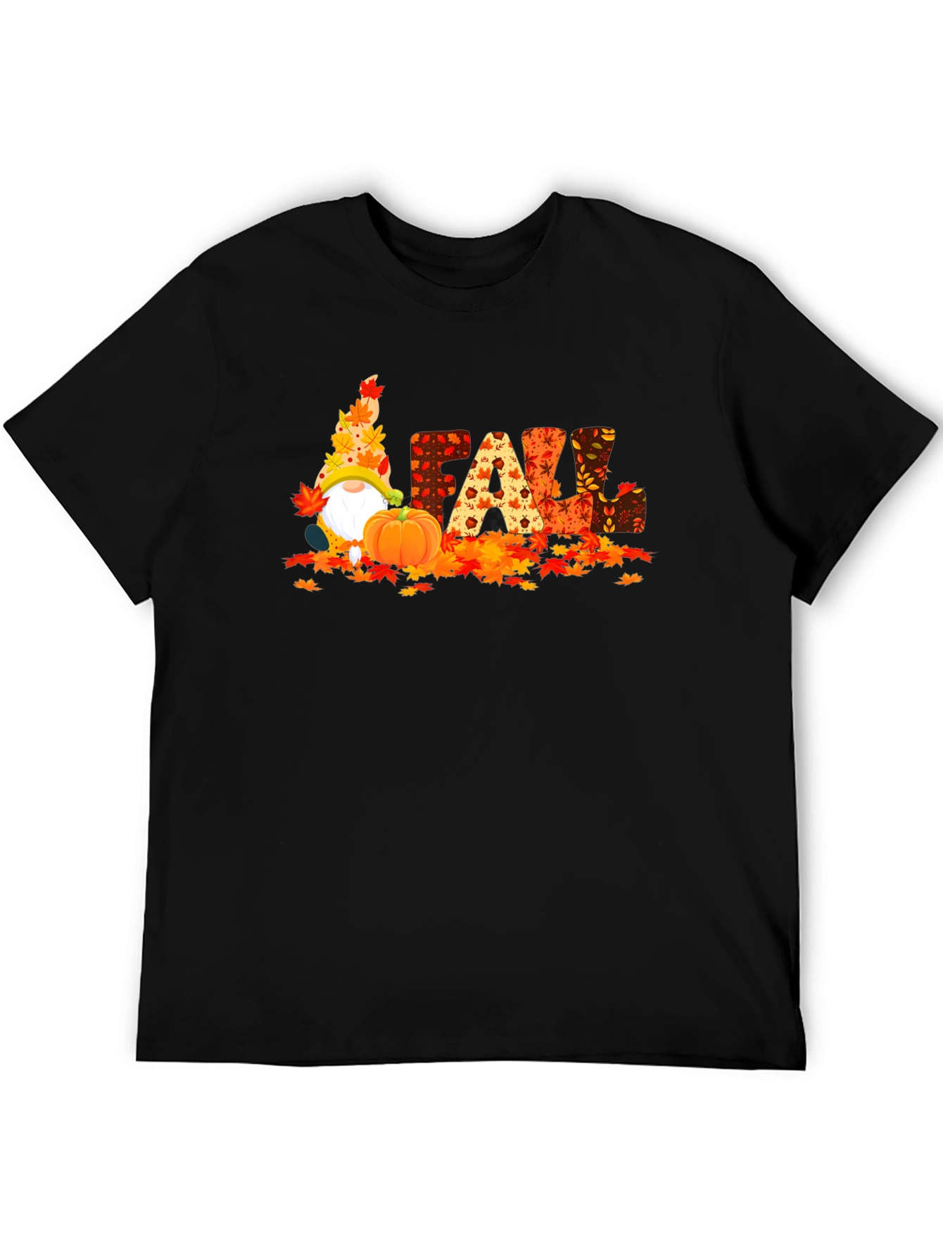 Fall Gnomes Graphic Tee - Autumn Harvest Shirt