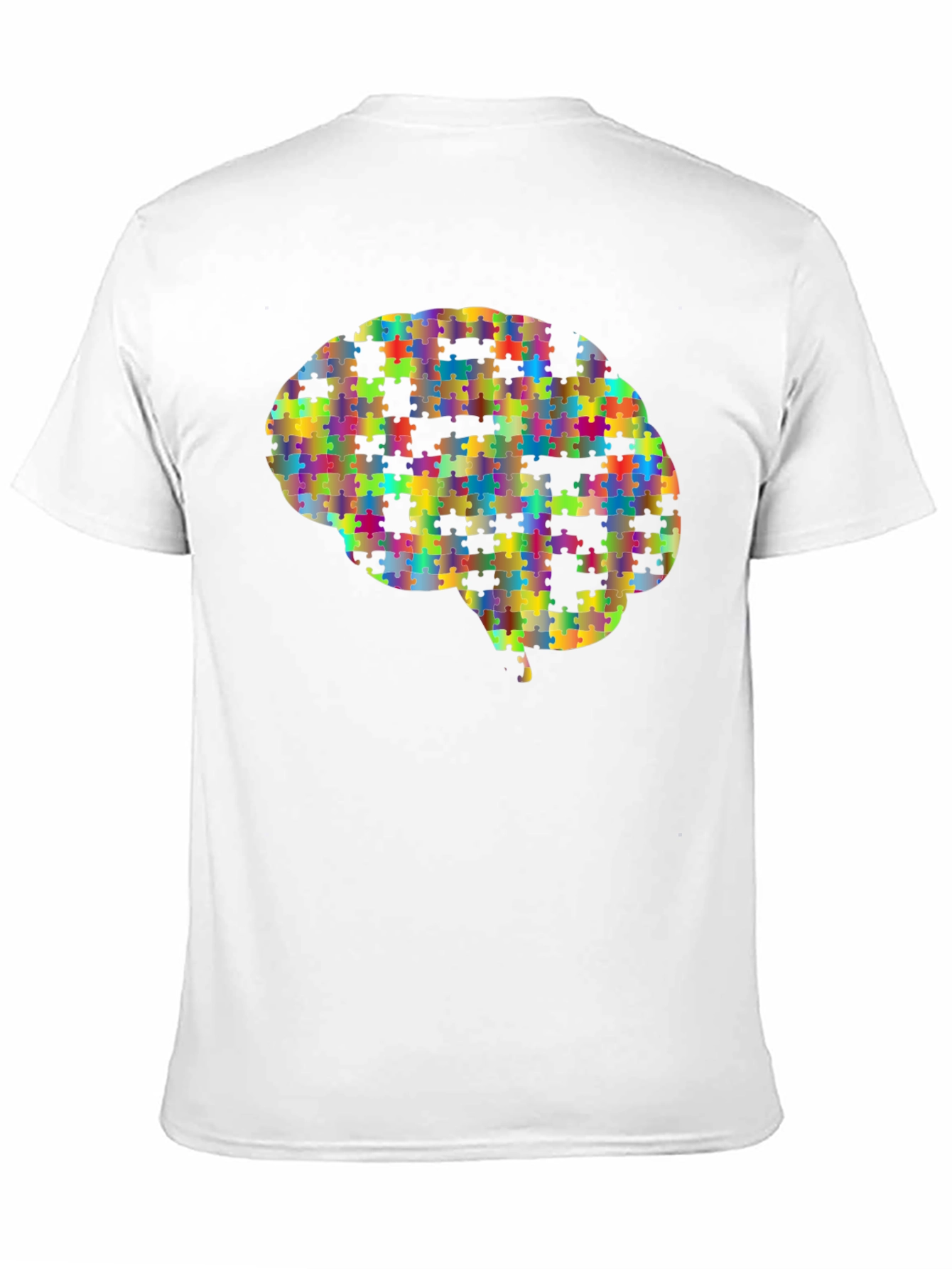 Puzzle Piece Brain Graphic T-Shirt