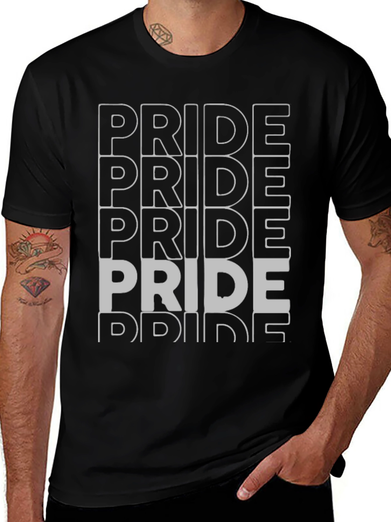 Pride Graphic Tee - Black