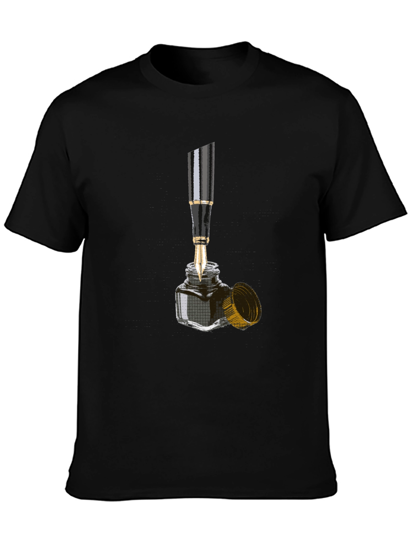 Fountain Pen & Inkwell Graphic Tee - Black