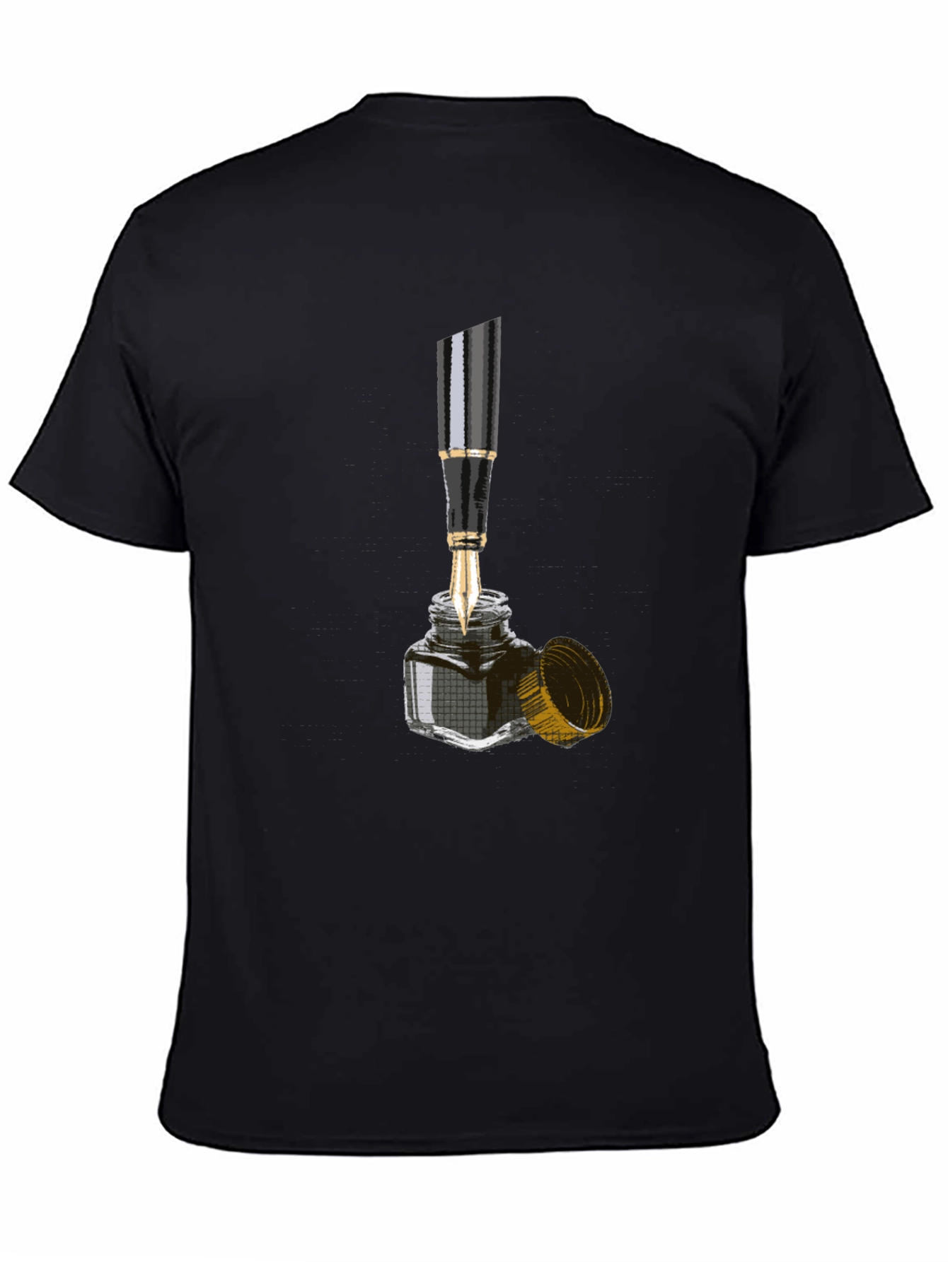 Fountain Pen & Inkwell Graphic Tee - Black
