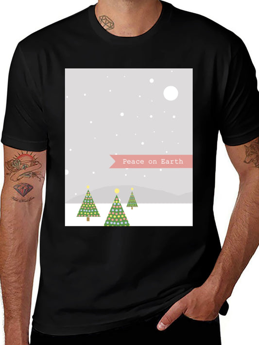 Peace on Earth Christmas Tree T-Shirt