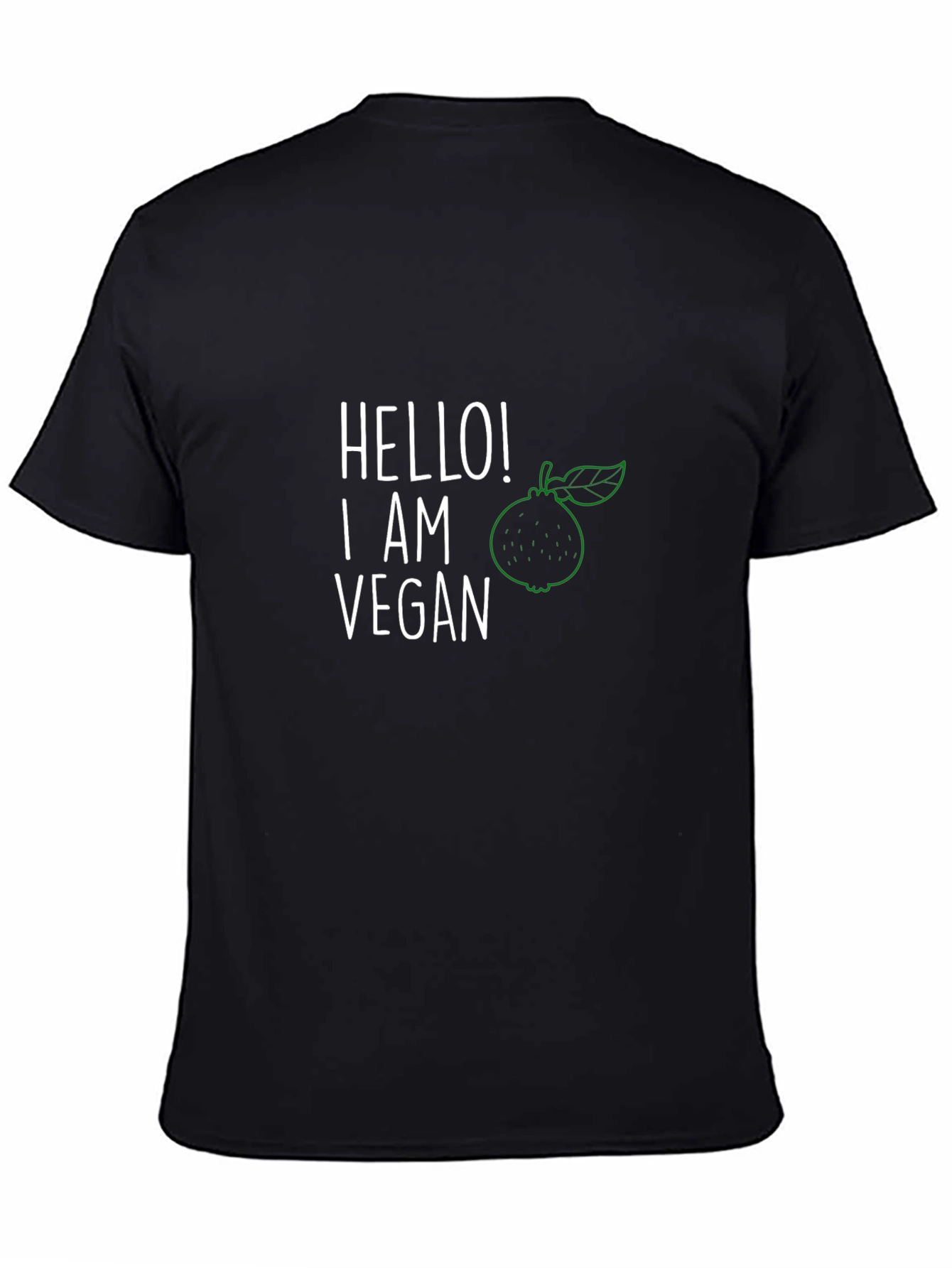 Vegan Statement T-Shirt - Black Graphic Tee