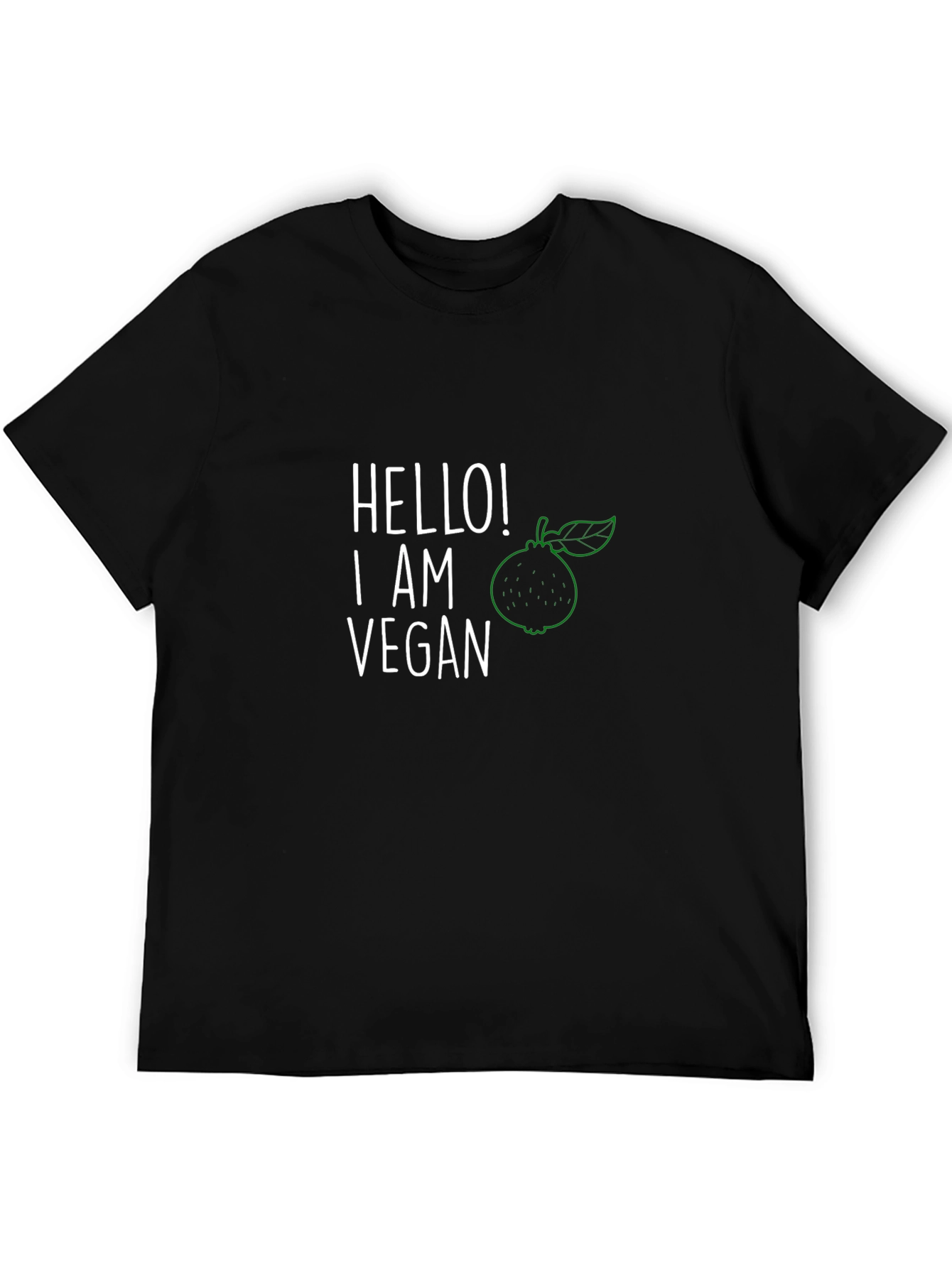 Vegan Statement T-Shirt - Black Graphic Tee