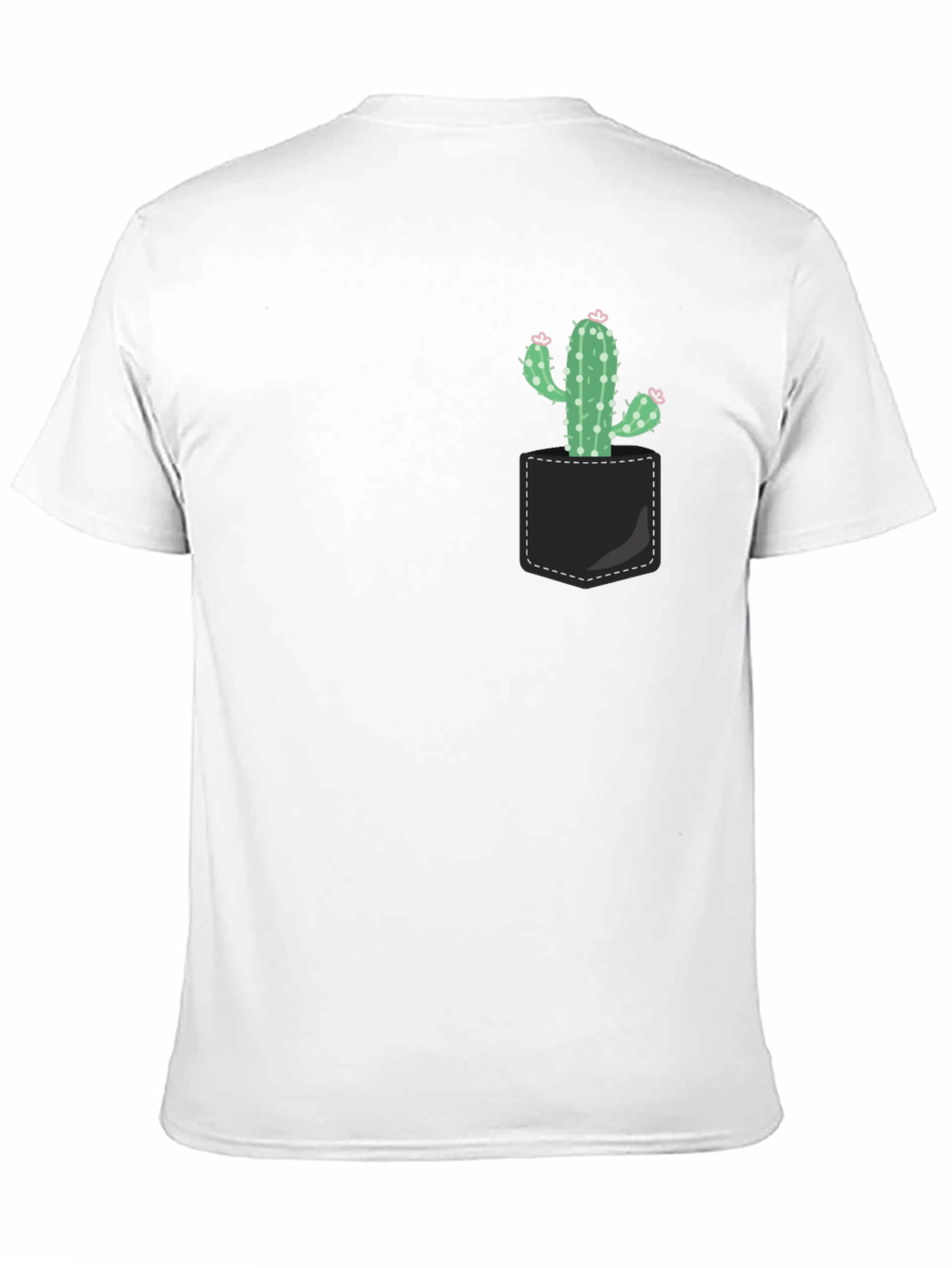 Cactus Pocket T-Shirt - Trendy Graphic Tee