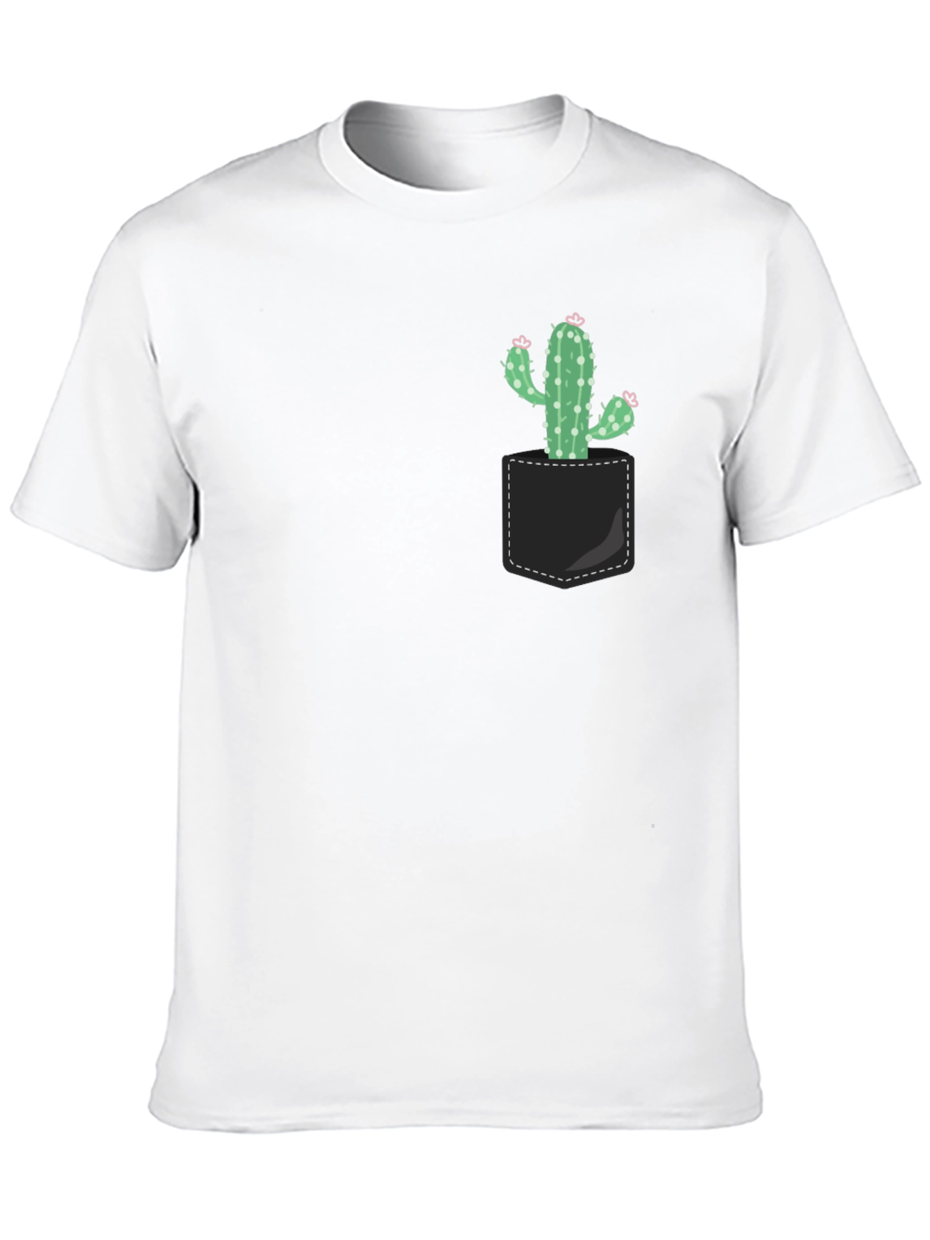 Cactus Pocket T-Shirt - Trendy Graphic Tee