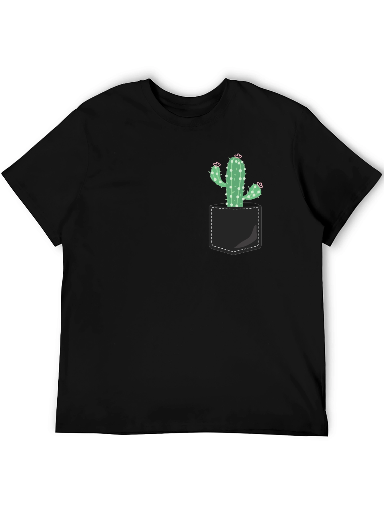 Cactus Pocket T-Shirt - Trendy Graphic Tee
