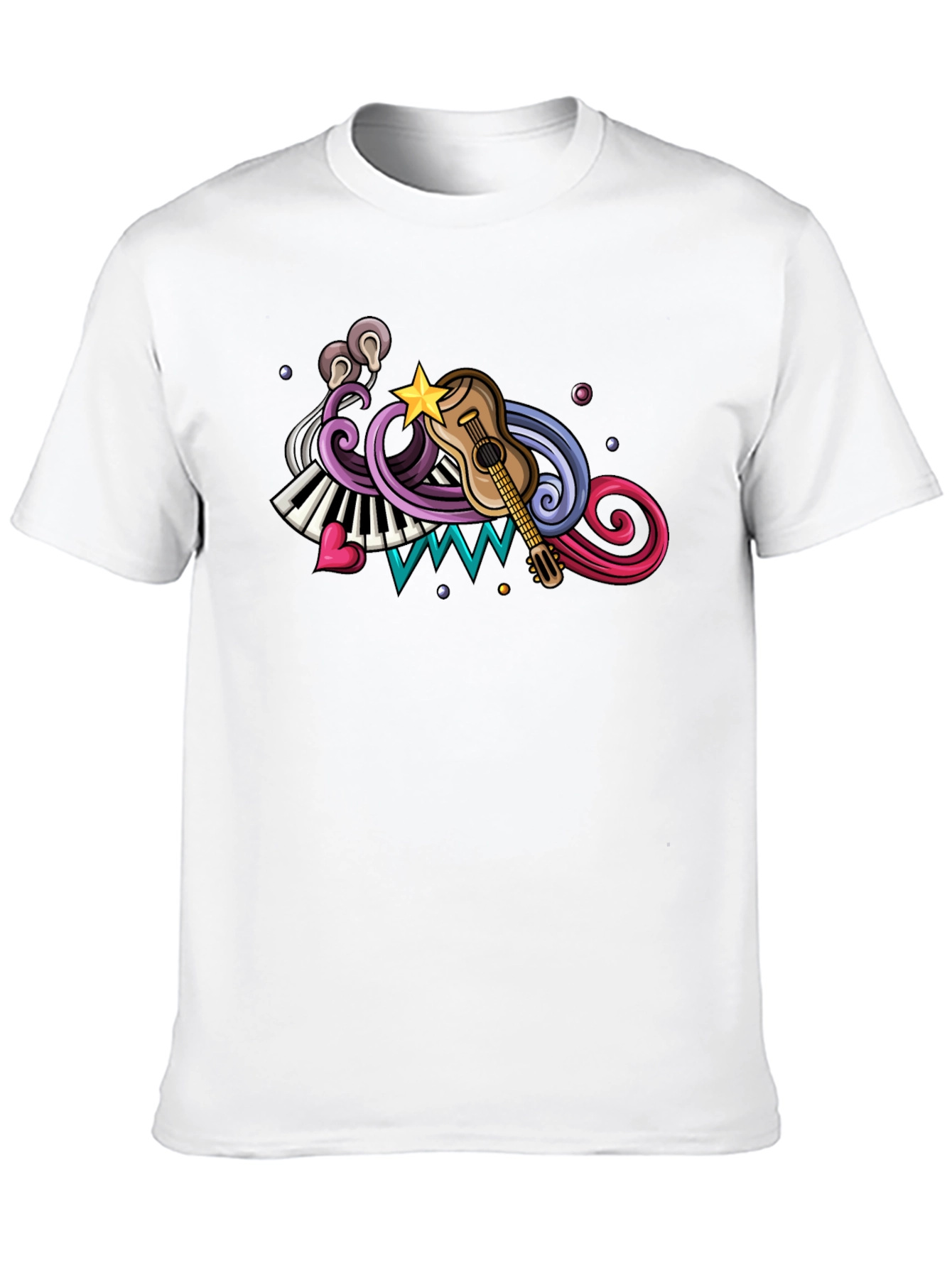Music Inspired Graphic Tee - Black