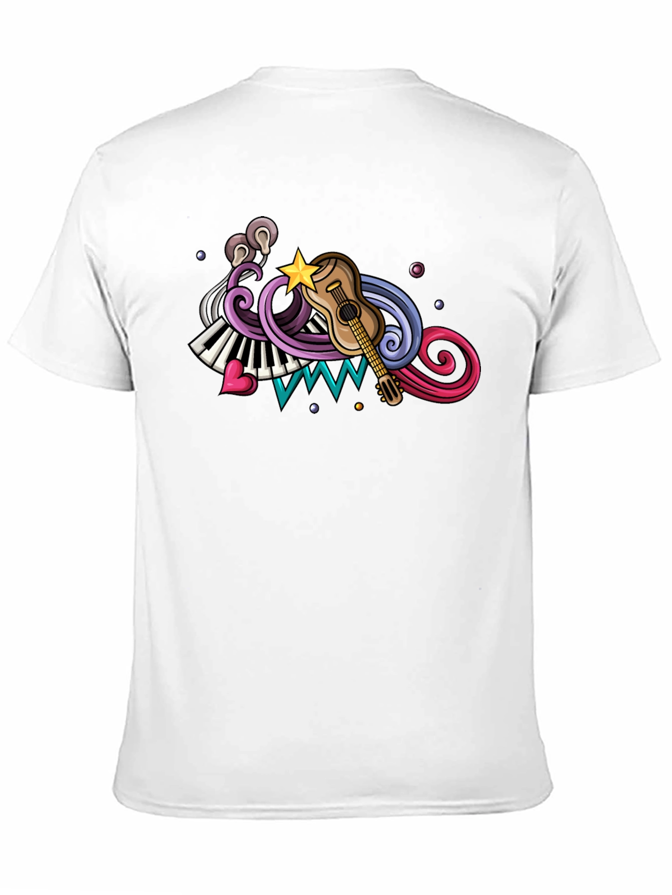 Music Inspired Graphic Tee - Black
