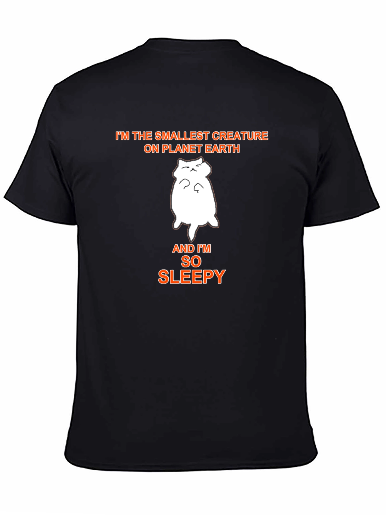 Smallest Creature So Sleepy Black Tee