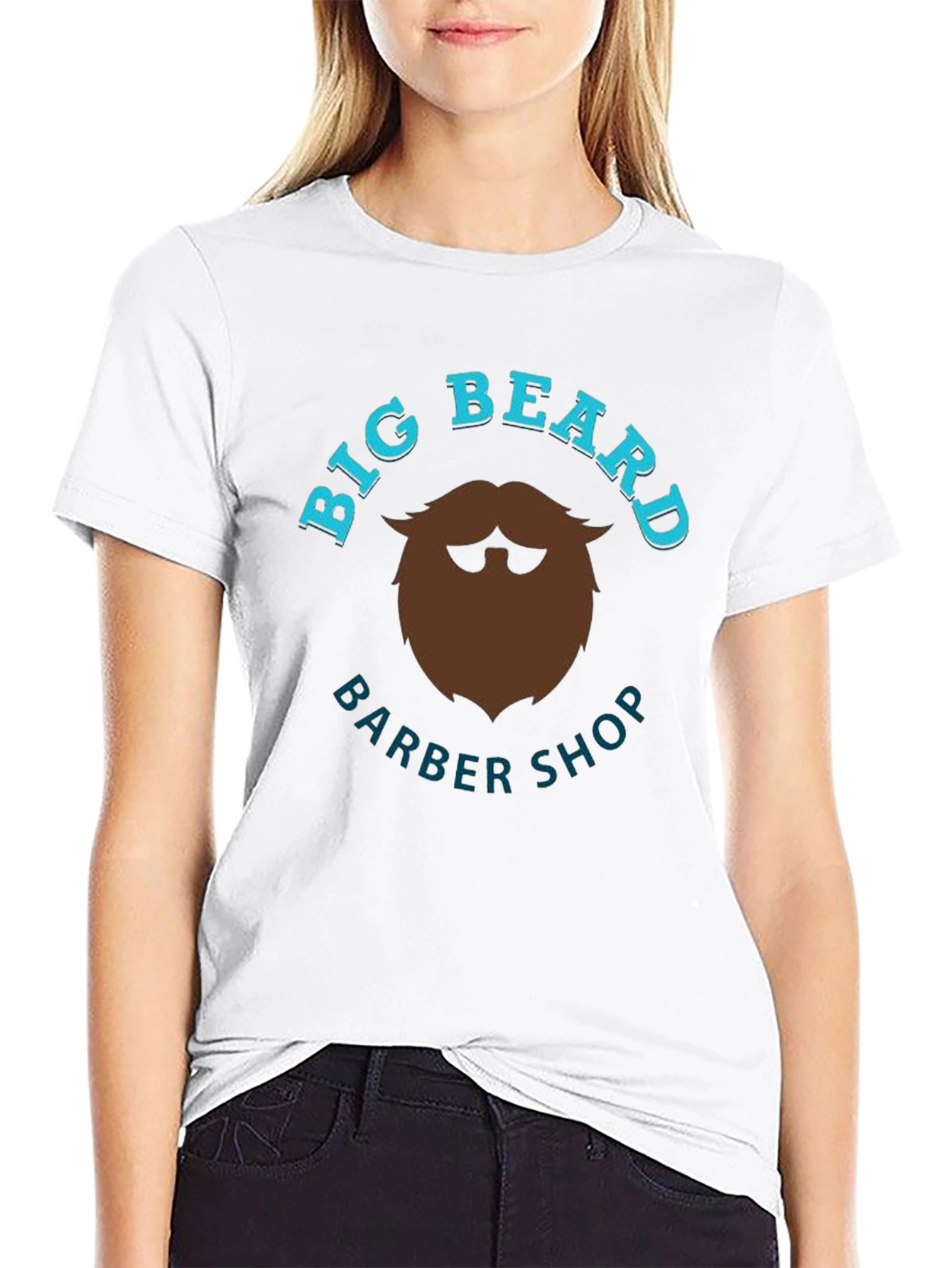 Big Beard Barber Shop Black Tee