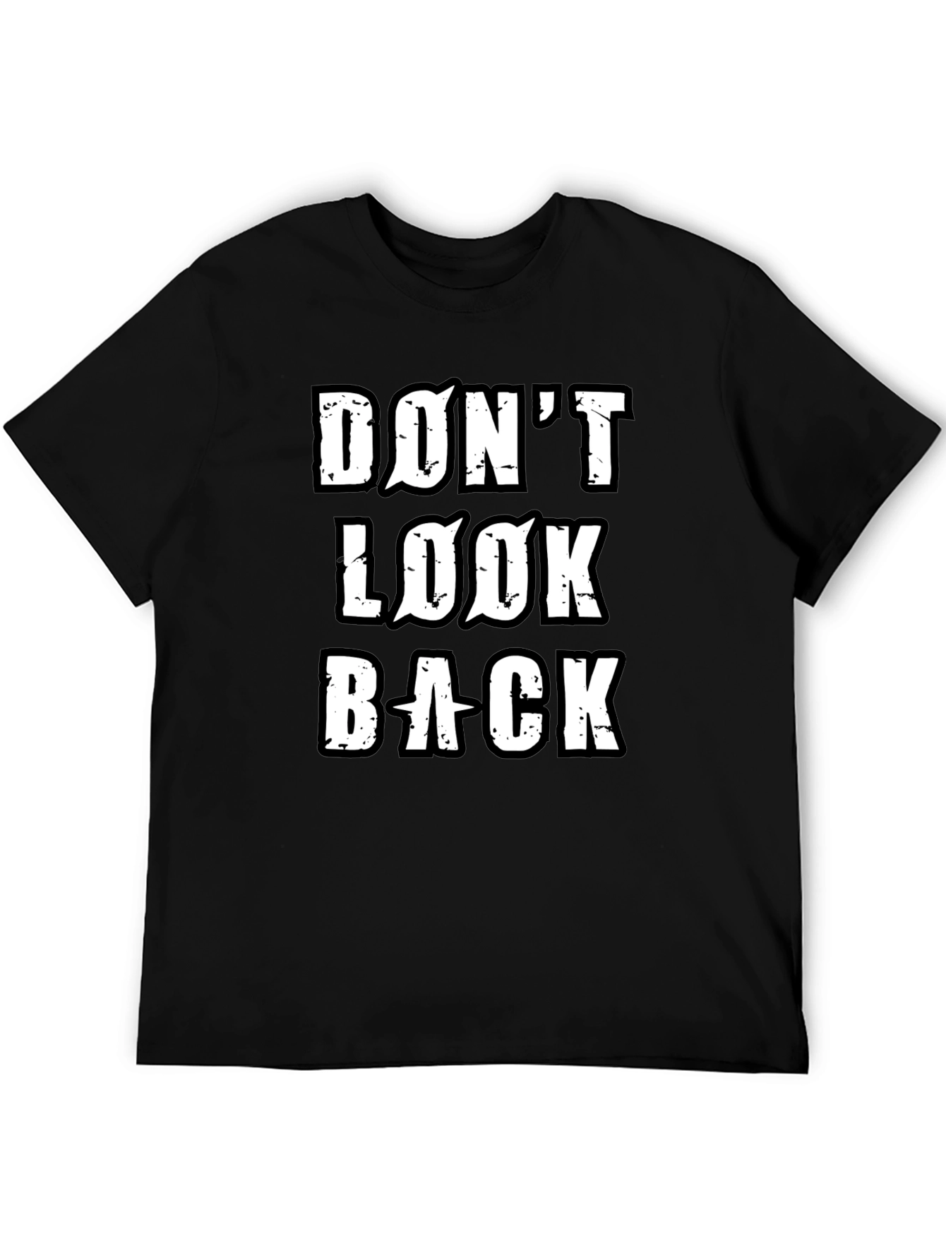Dont Look Back Mens Black T-Shirt