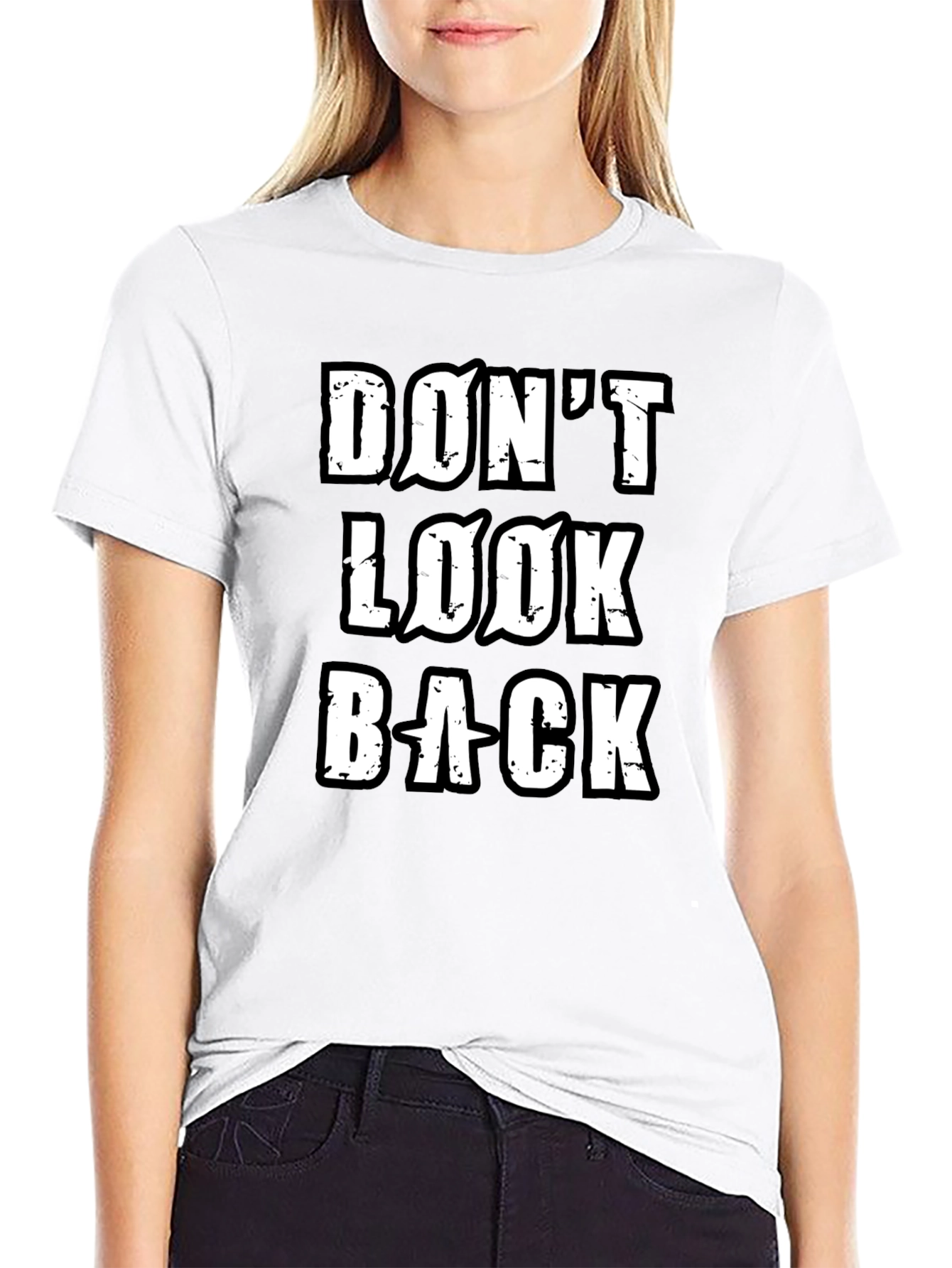 Dont Look Back Mens Black T-Shirt
