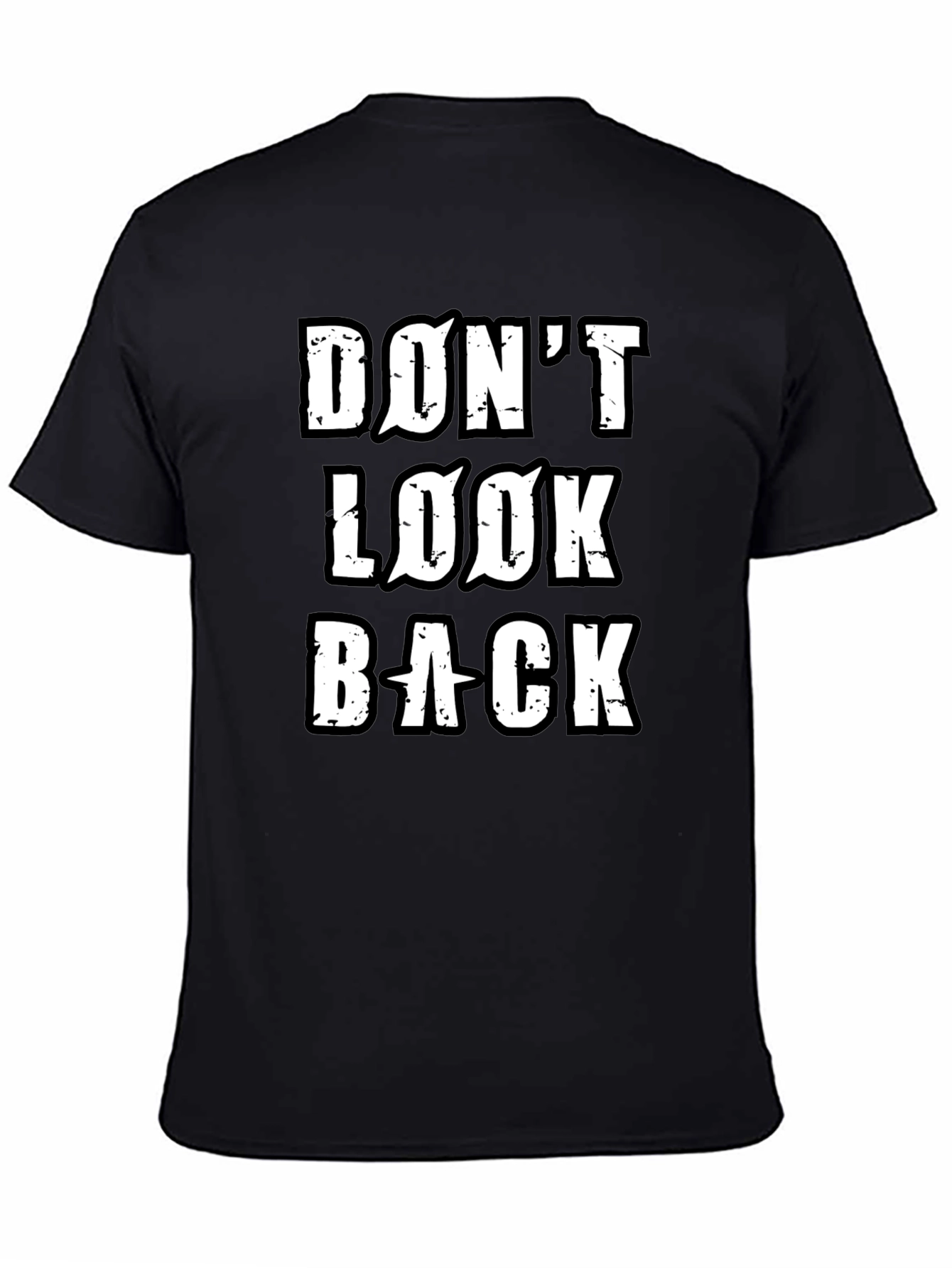 Dont Look Back Mens Black T-Shirt