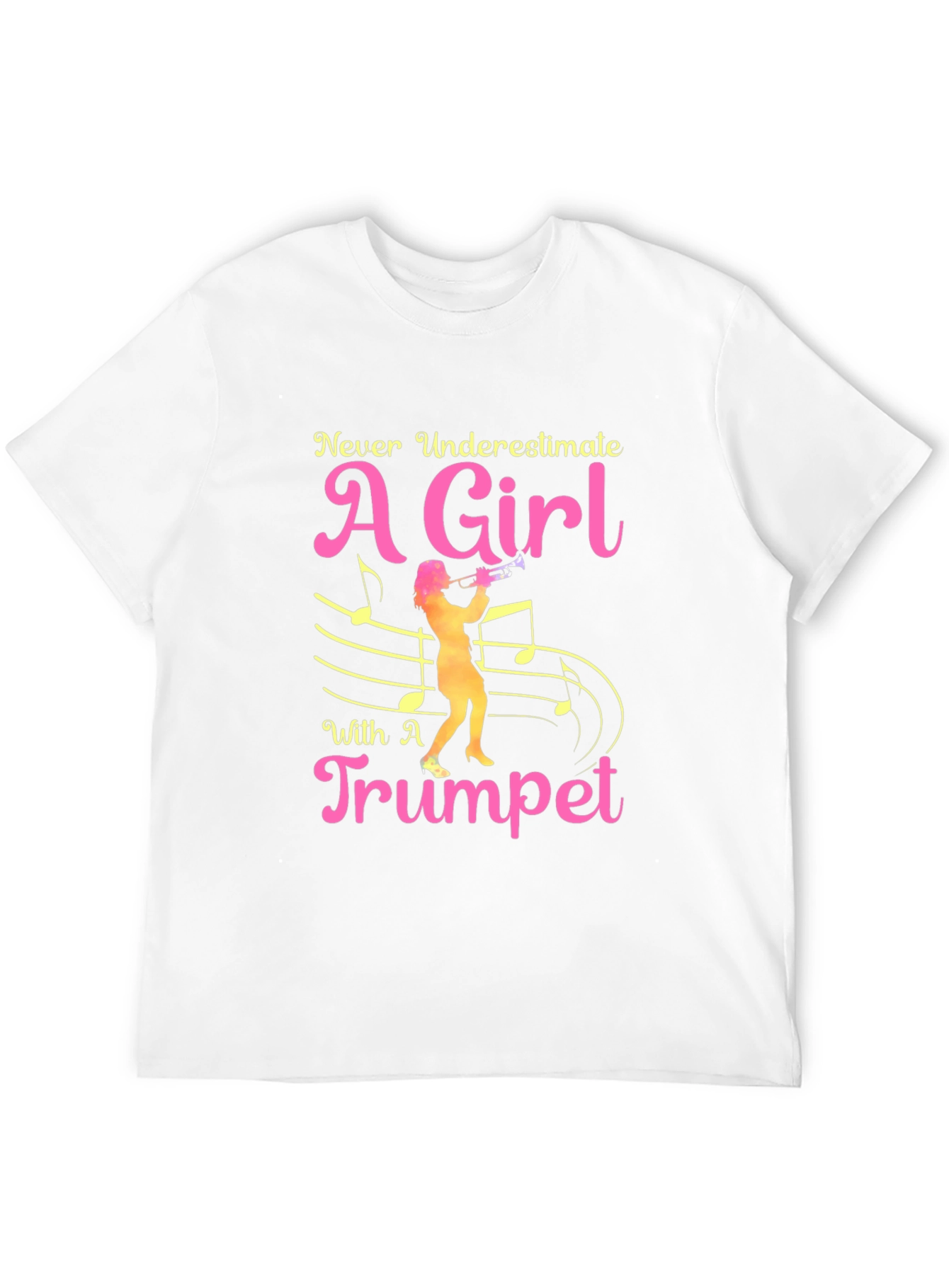 Never Underestimate a Girl with a Trumpet T-Shirt