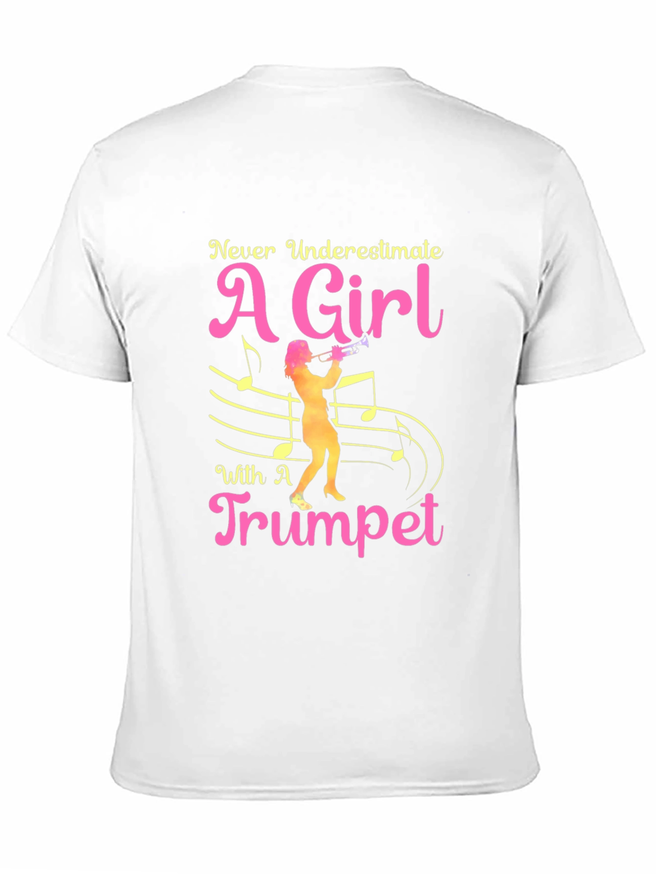 Never Underestimate a Girl with a Trumpet T-Shirt