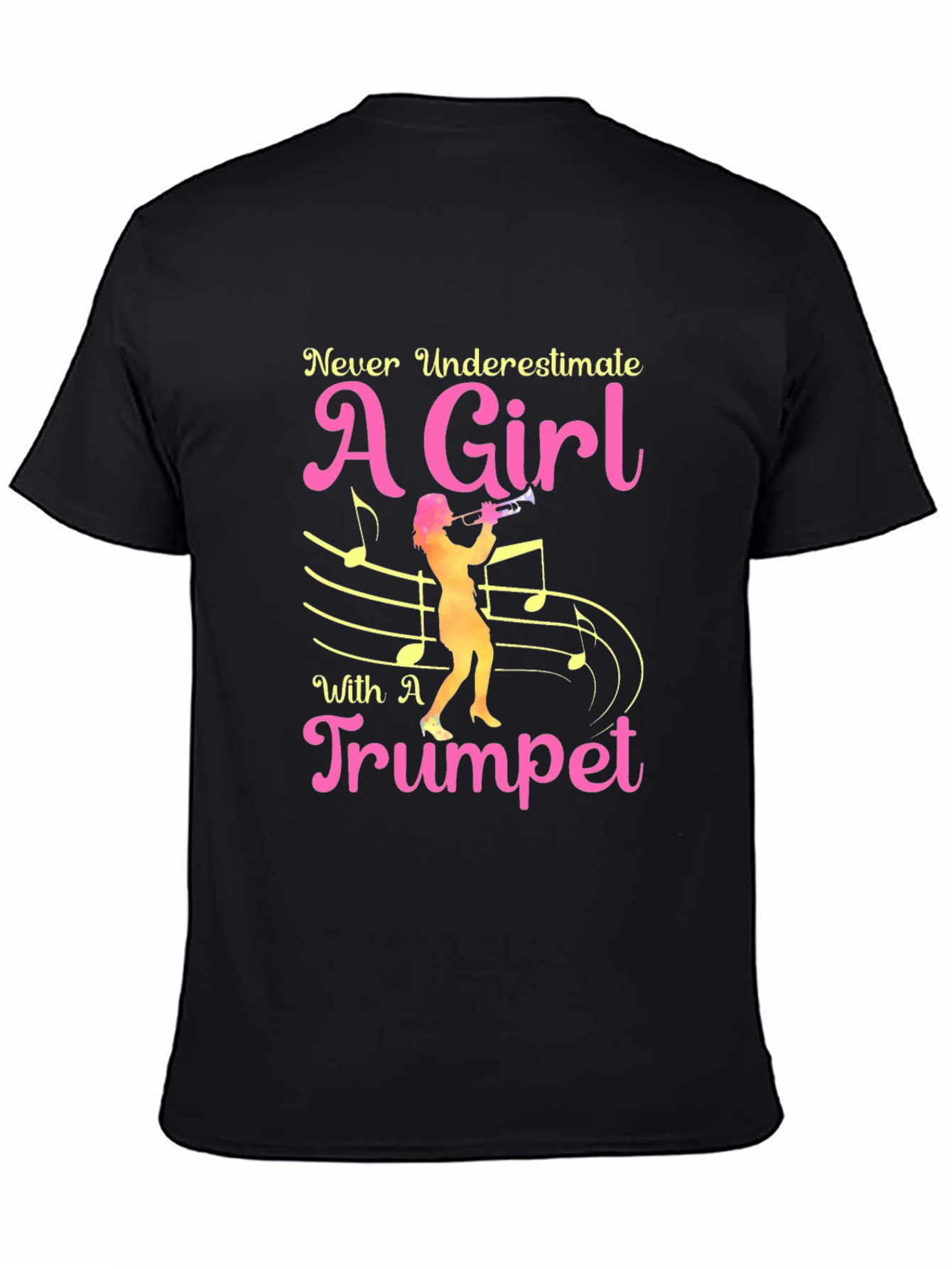 Never Underestimate a Girl with a Trumpet T-Shirt