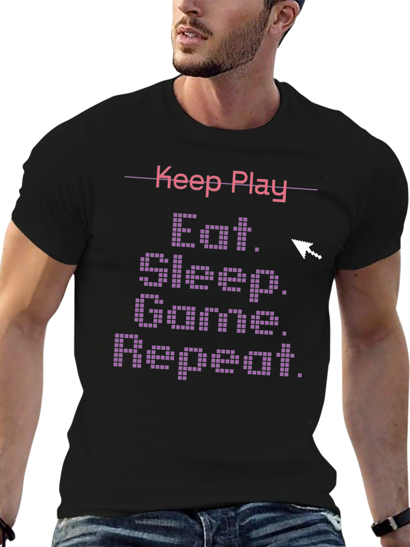 Eat Sleep Game Repeat T-Shirt